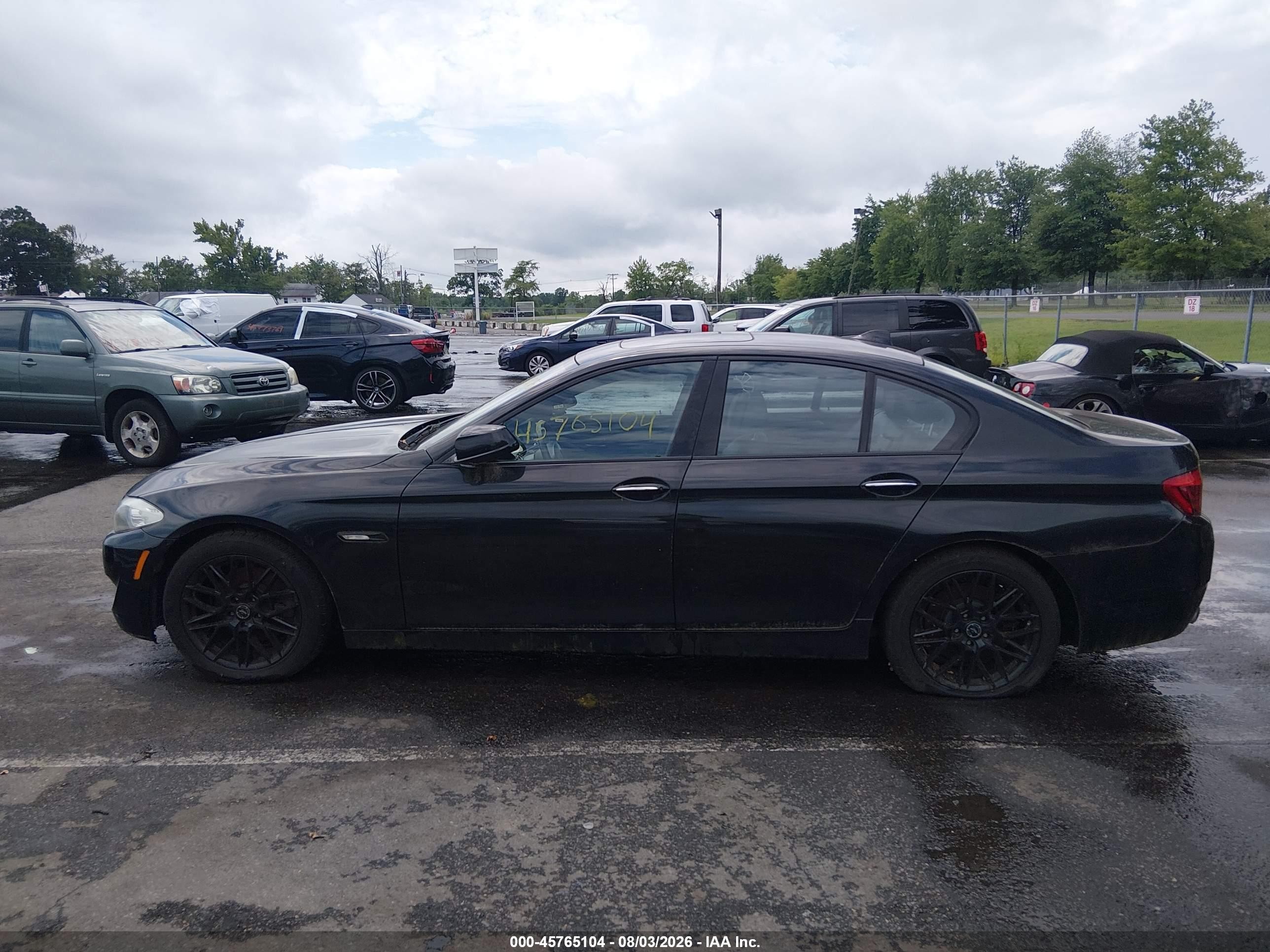 2012 Bmw 528i Xdrive Black vin: WBAXH5C50CDW07215
