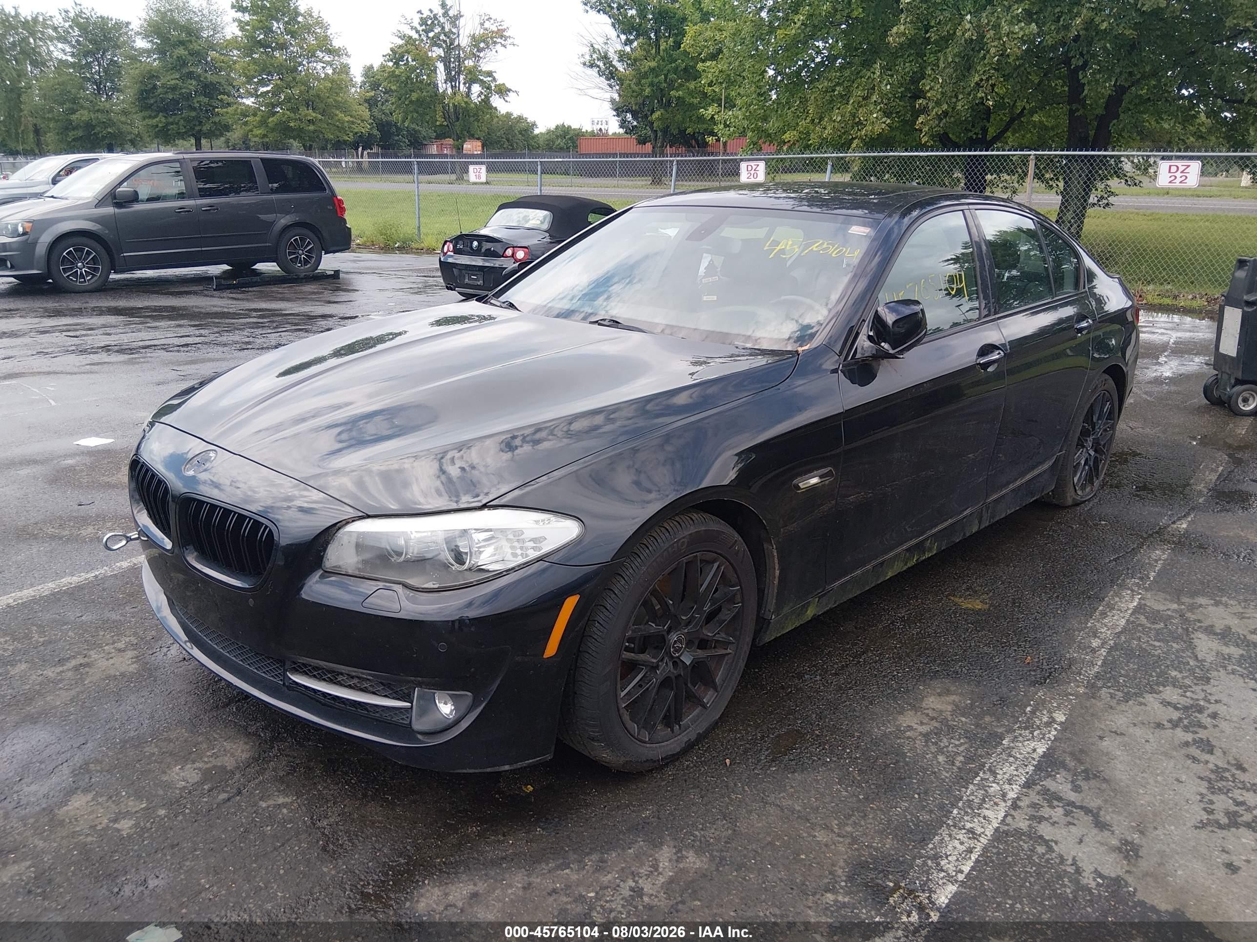 2012 Bmw 528i Xdrive Black vin: WBAXH5C50CDW07215