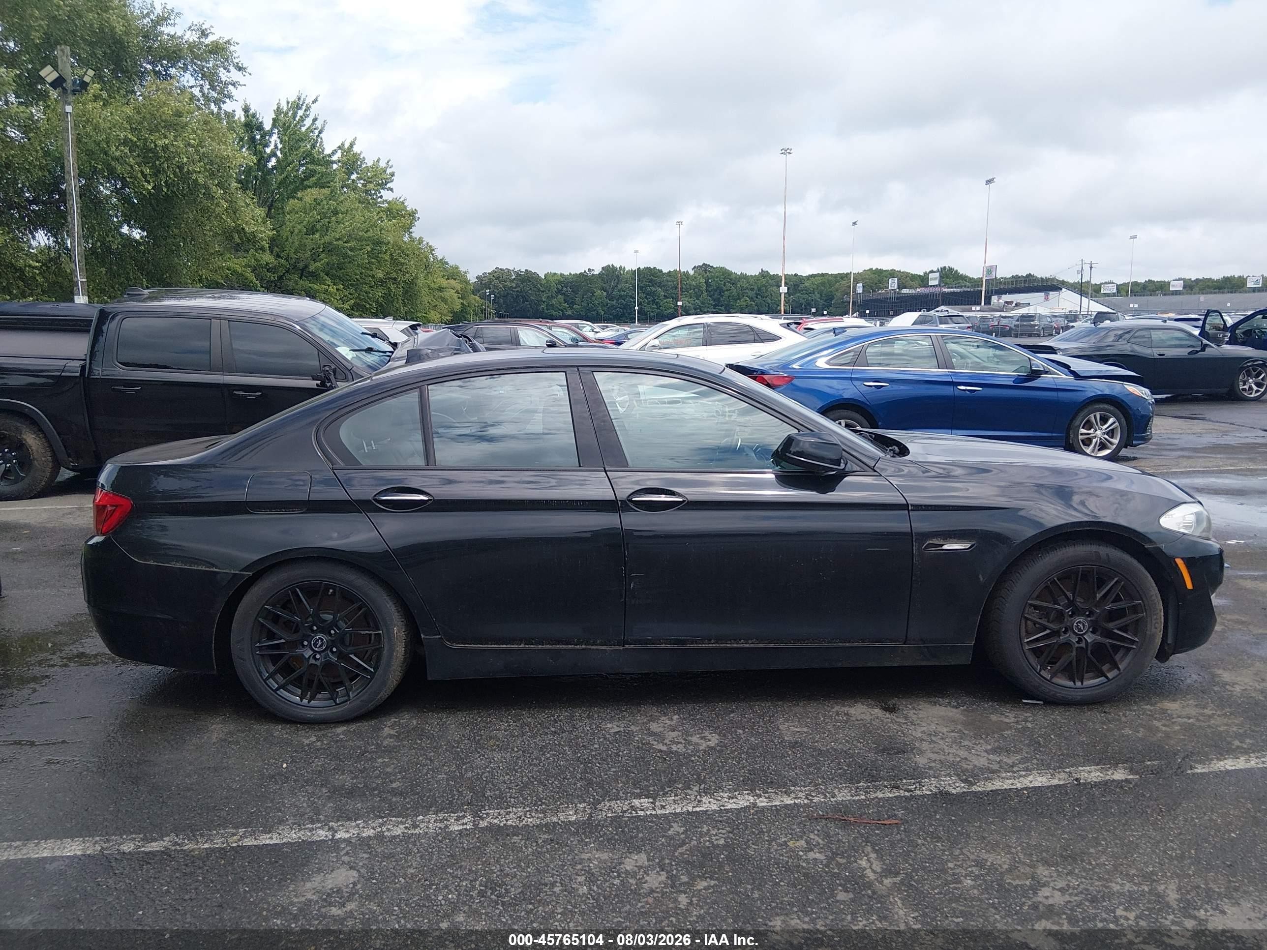 2012 Bmw 528i Xdrive Black vin: WBAXH5C50CDW07215
