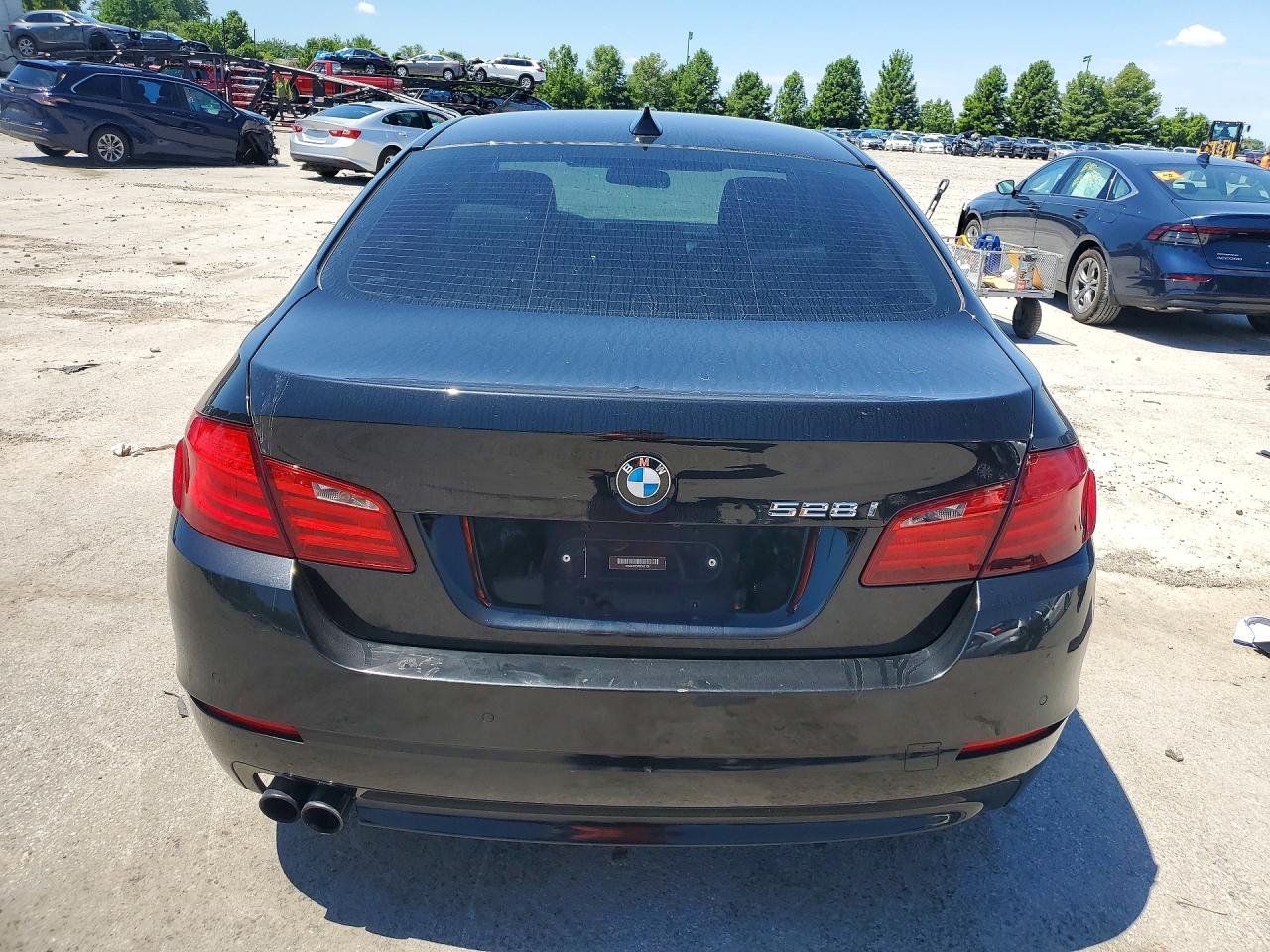 2012 Bmw 528 Xi Black vin: WBAXH5C50CDW10521