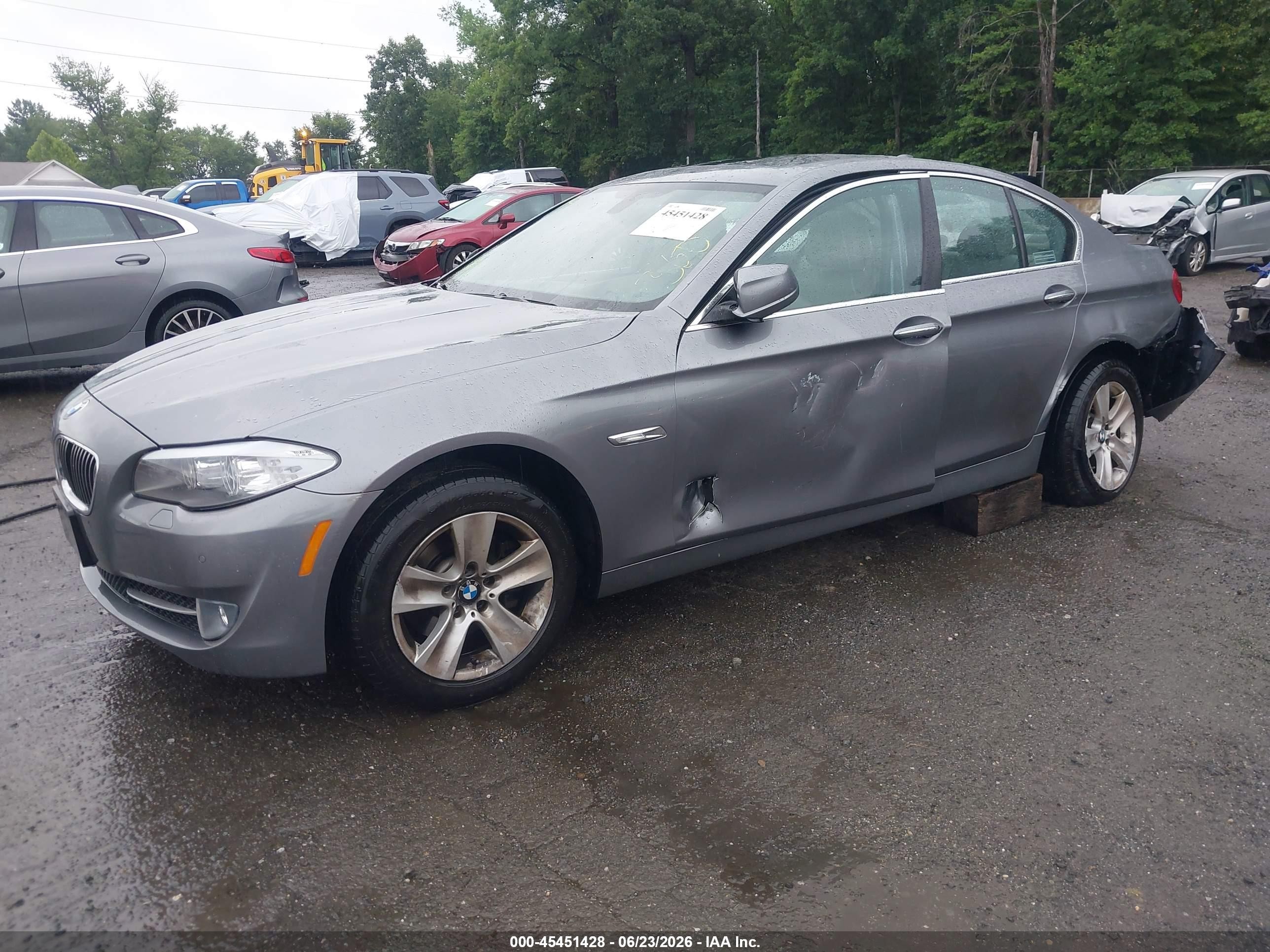 2013 Bmw 528i Xdrive Gray vin: WBAXH5C50DD110215