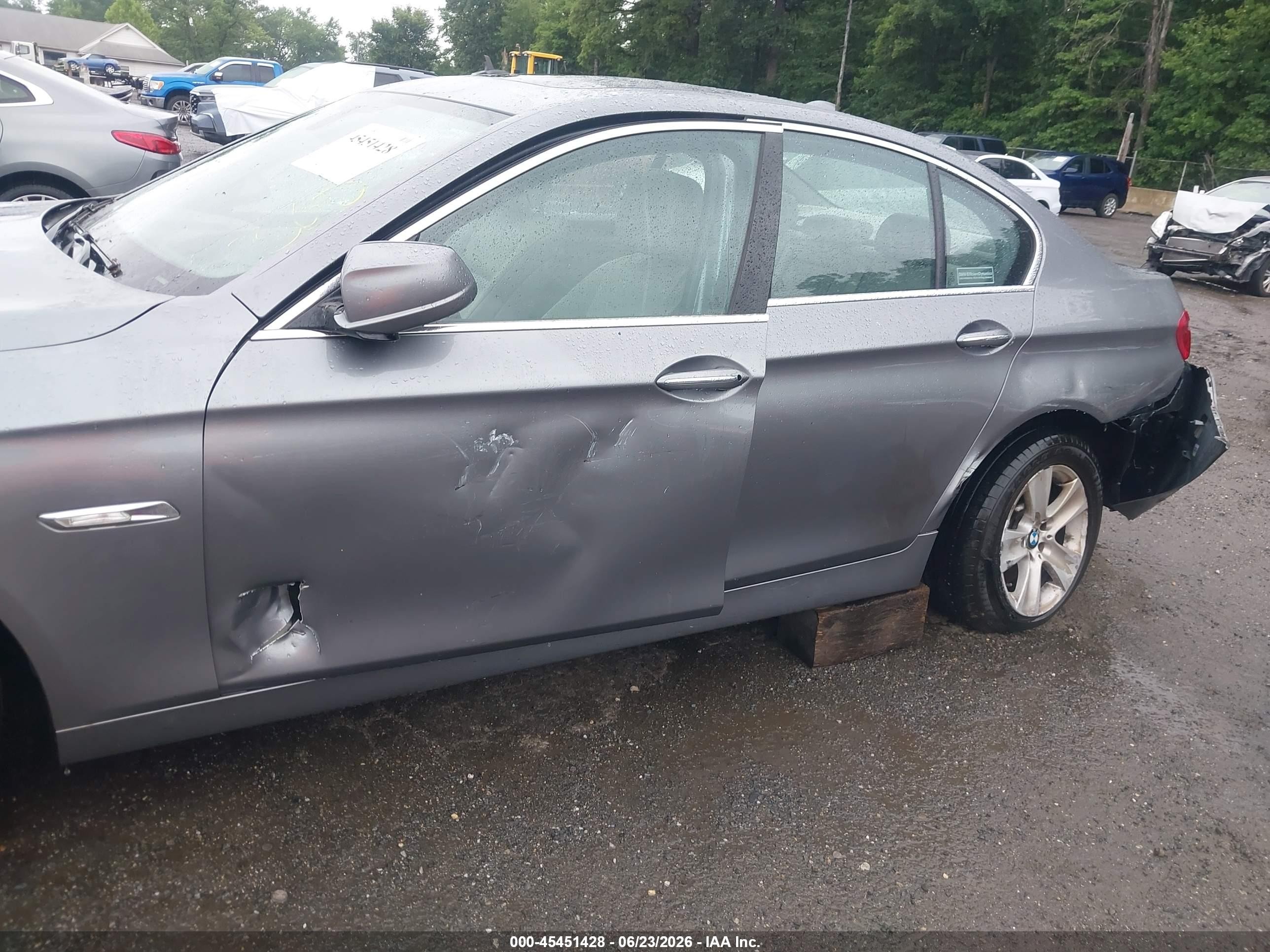 2013 Bmw 528i Xdrive Gray vin: WBAXH5C50DD110215