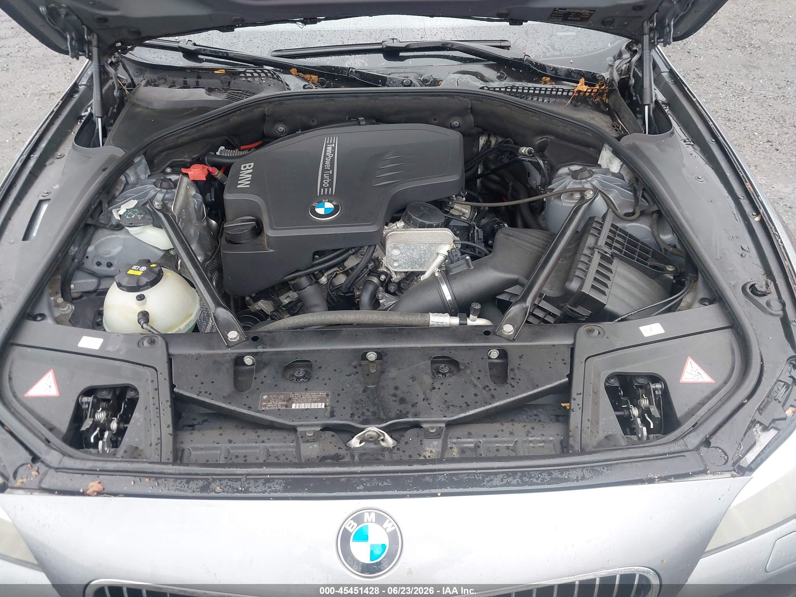2013 Bmw 528i Xdrive Gray vin: WBAXH5C50DD110215