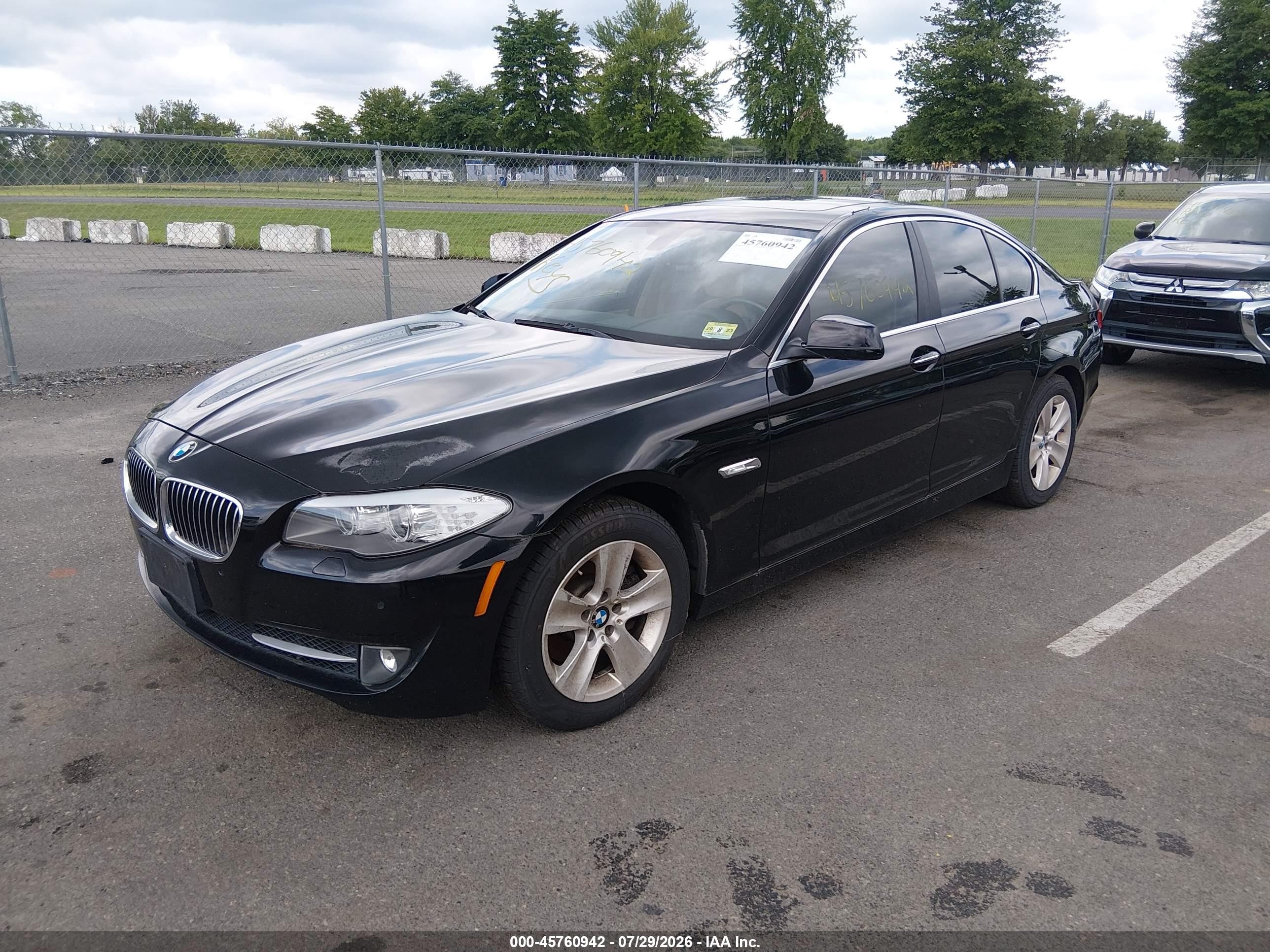 2013 Bmw 528i Xdrive Black vin: WBAXH5C50DD114801