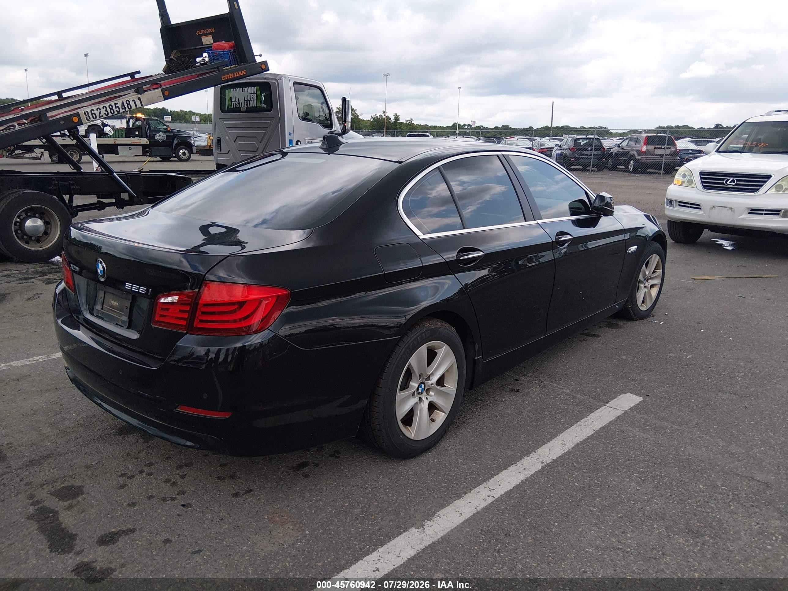 2013 Bmw 528i Xdrive Black vin: WBAXH5C50DD114801