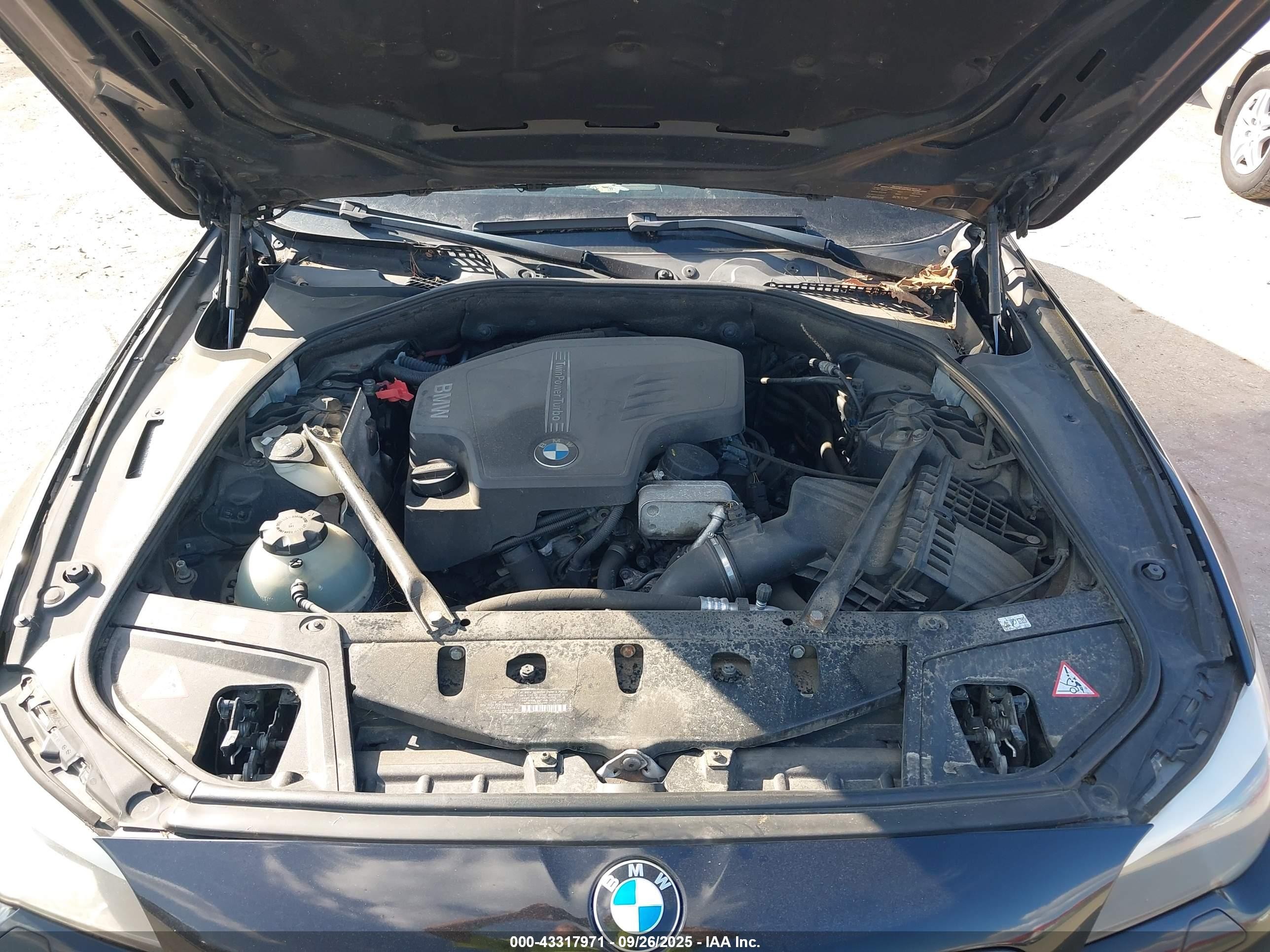 2013 Bmw 528i Xdrive Black vin: WBAXH5C50DDW12576