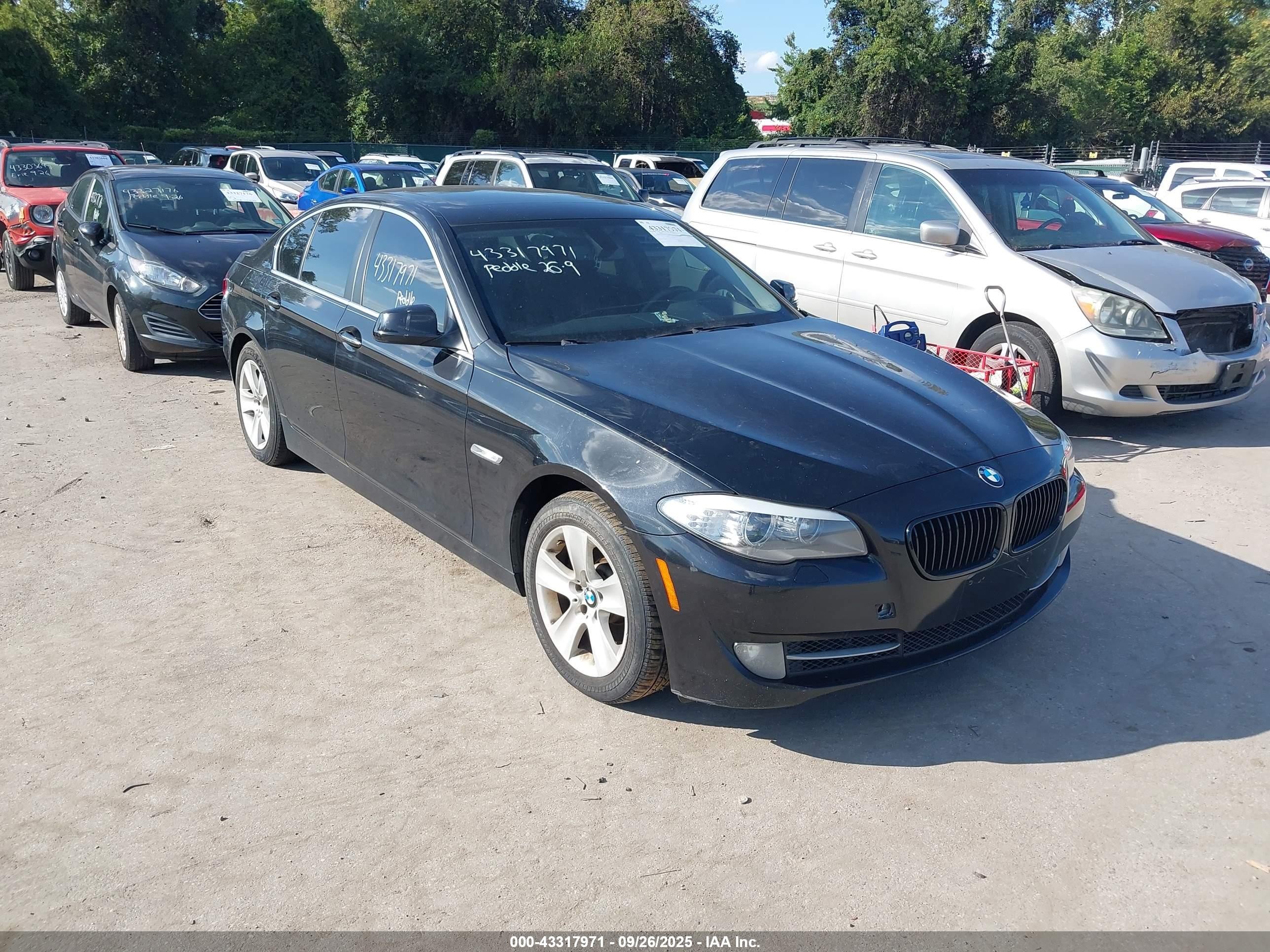 2013 Bmw 528i Xdrive Black vin: WBAXH5C50DDW12576
