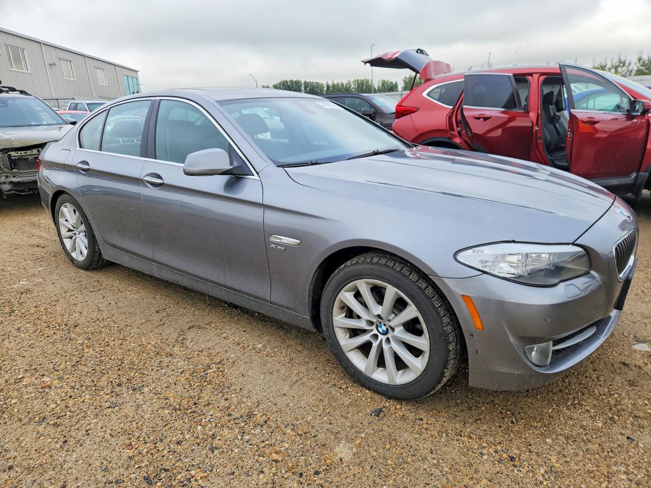 2012 Bmw 528 Xi Gray vin: WBAXH5C51CDW03027