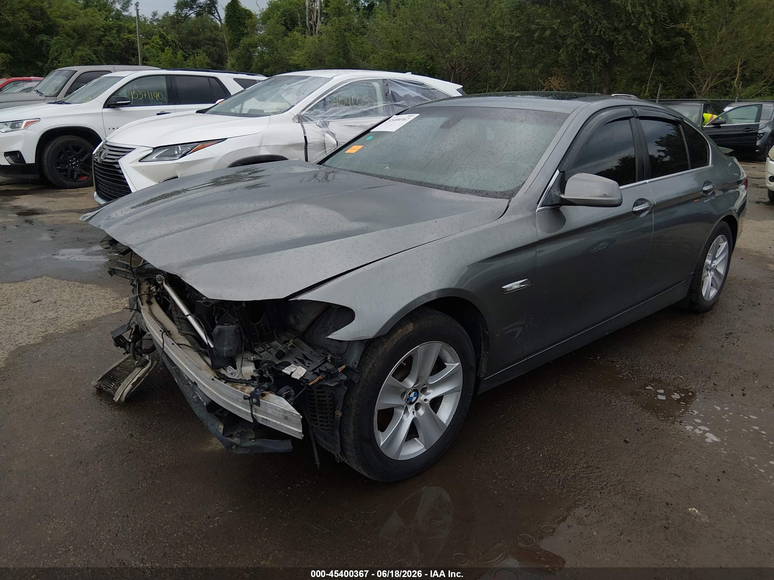 2012 Bmw 528i Xdrive Gray vin: WBAXH5C51CDW06445