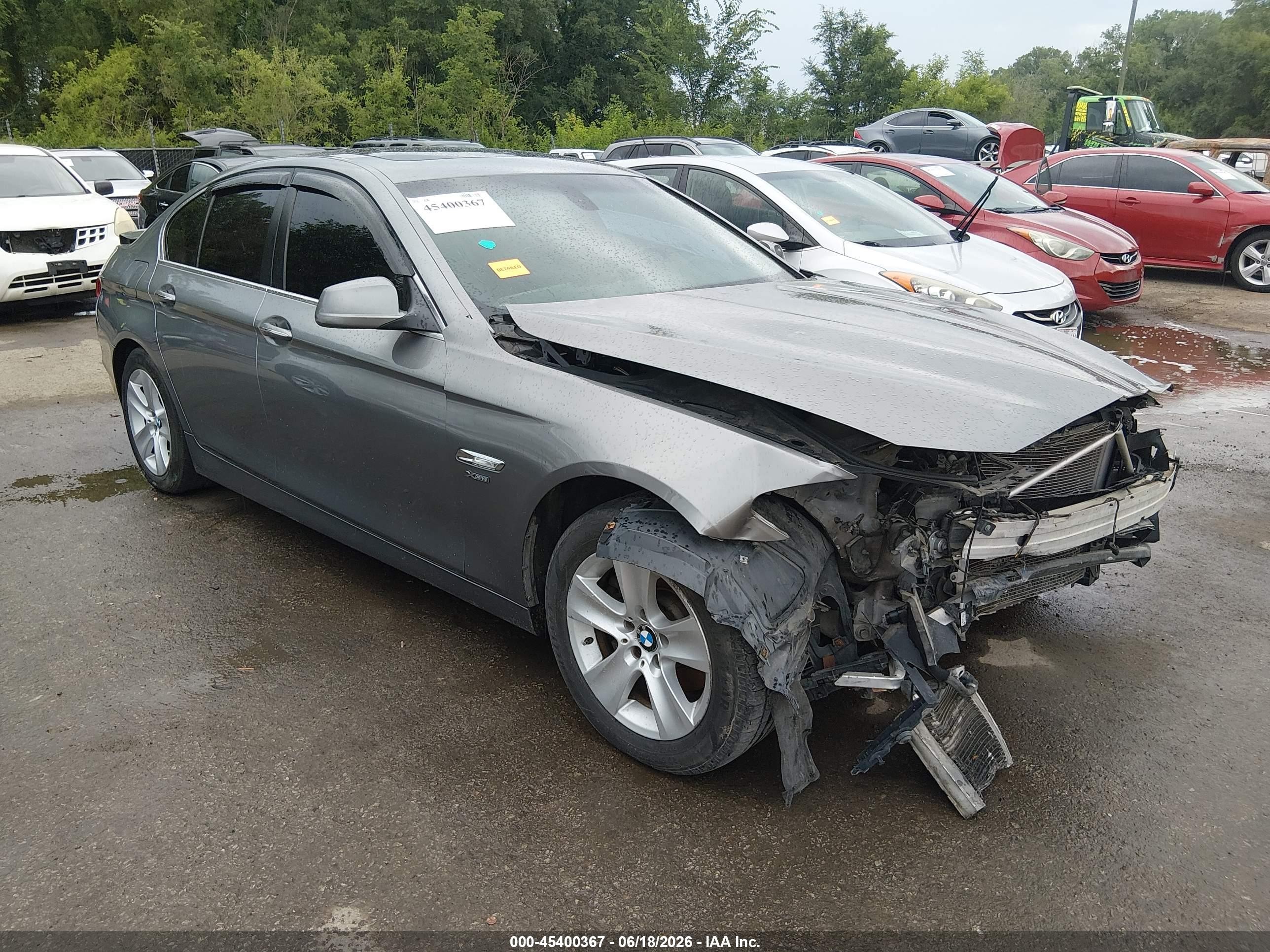 2012 Bmw 528i Xdrive Gray vin: WBAXH5C51CDW06445