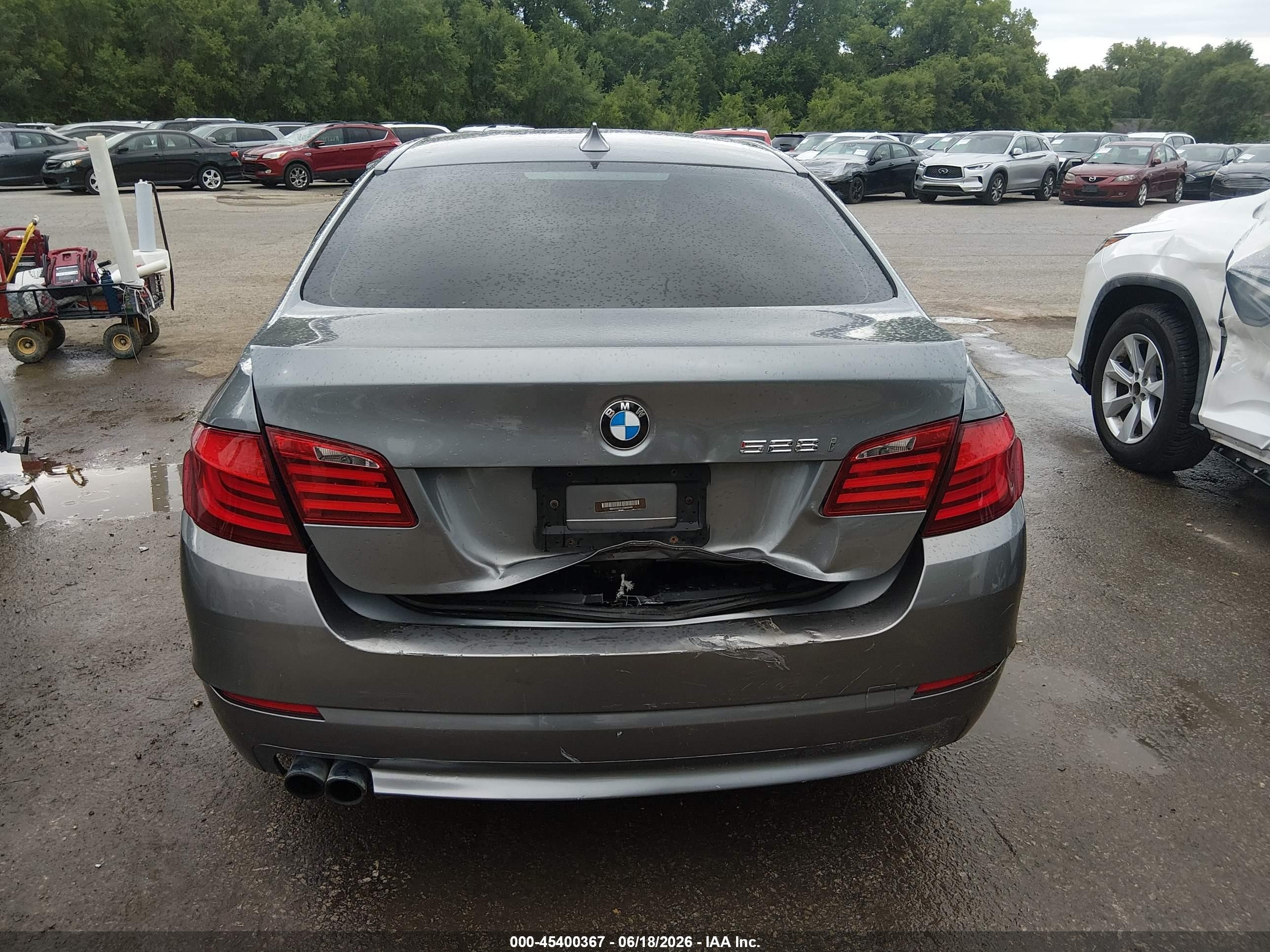 2012 Bmw 528i Xdrive Gray vin: WBAXH5C51CDW06445