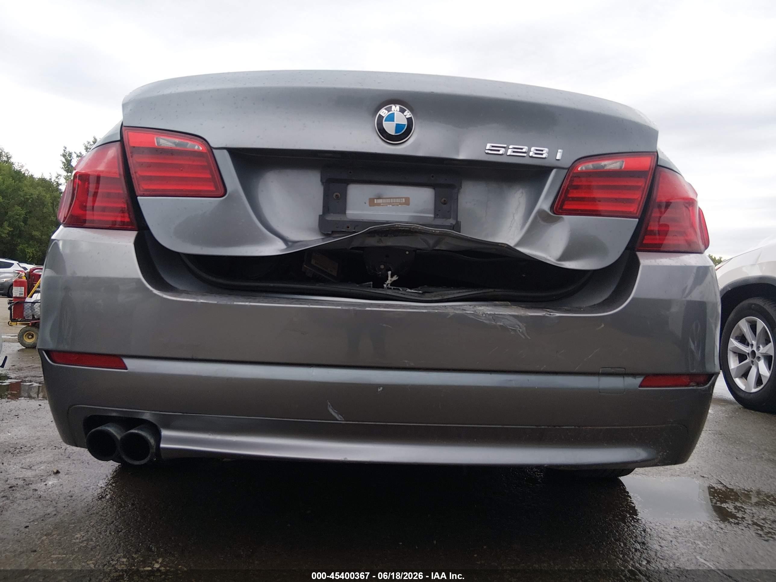 2012 Bmw 528i Xdrive Gray vin: WBAXH5C51CDW06445