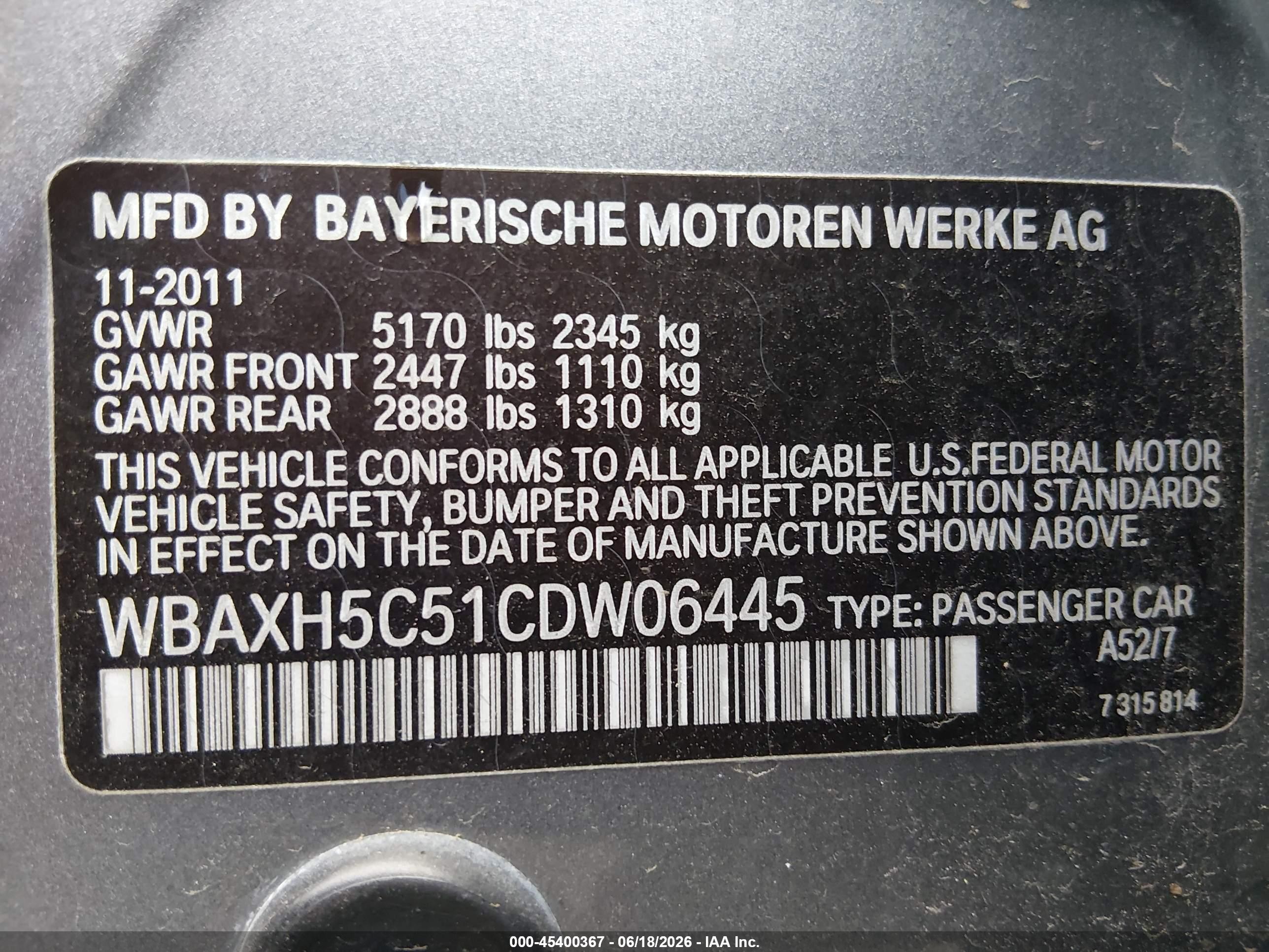 2012 Bmw 528i Xdrive Gray vin: WBAXH5C51CDW06445