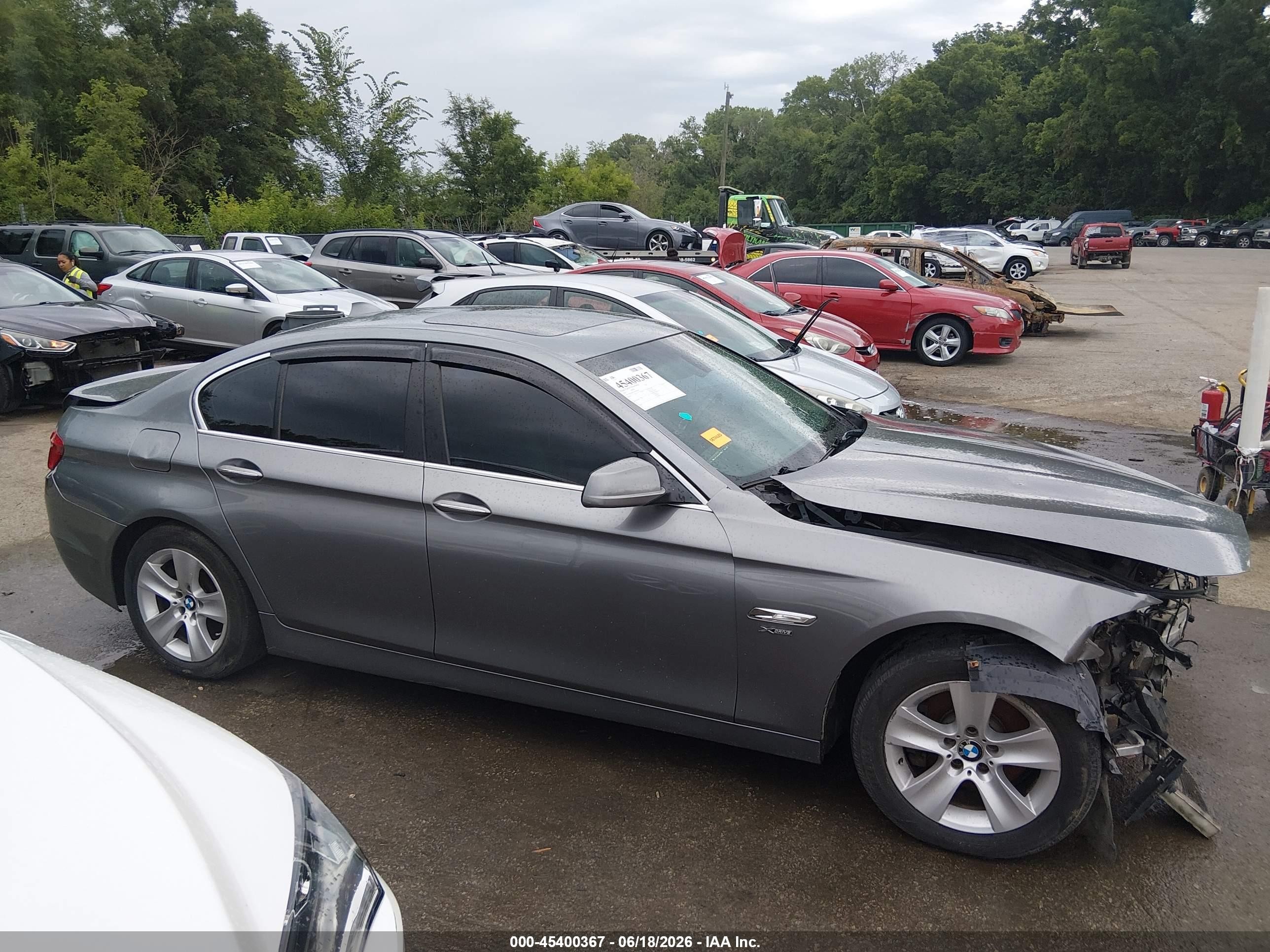 2012 Bmw 528i Xdrive Gray vin: WBAXH5C51CDW06445