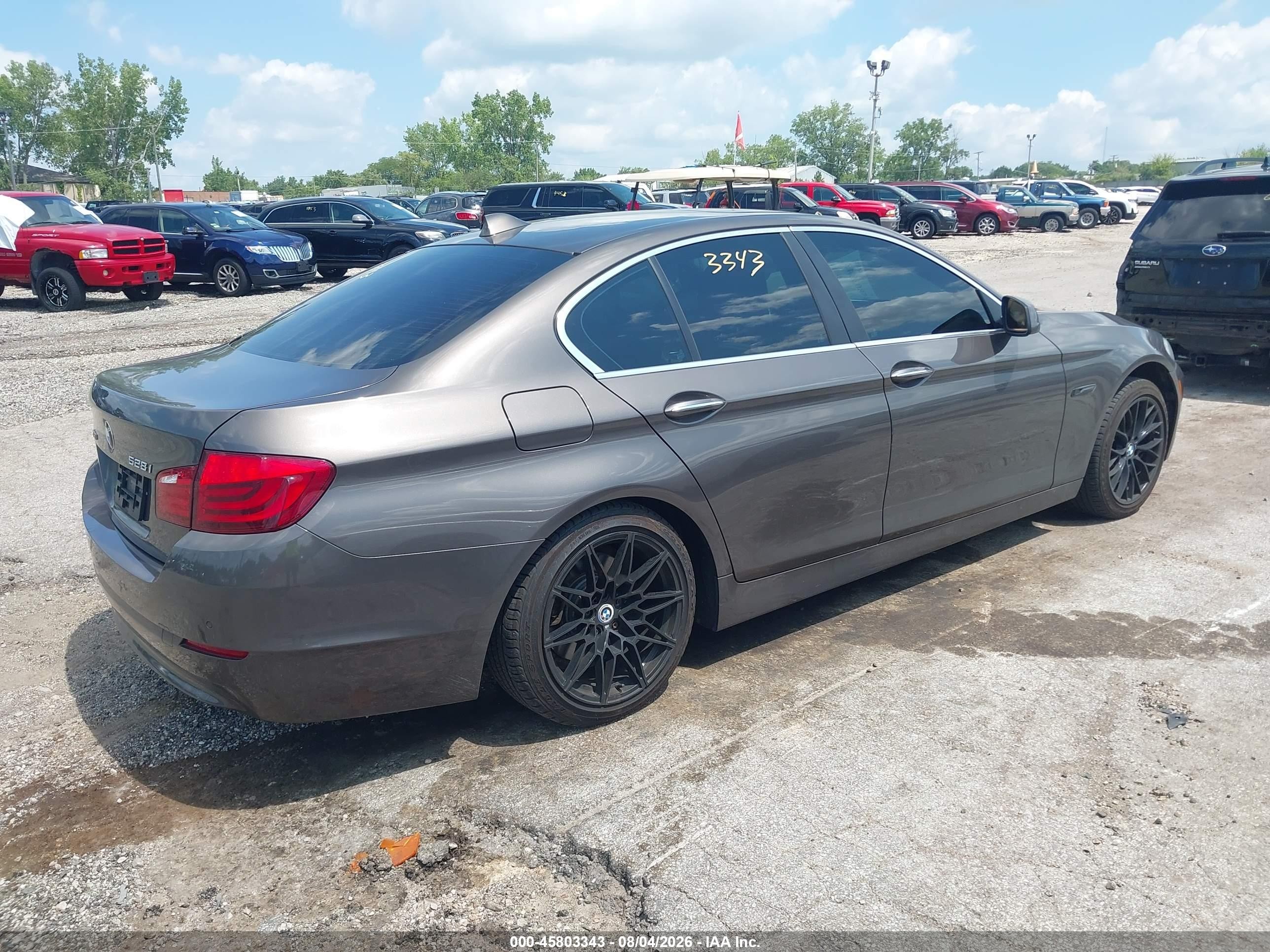 2013 Bmw 528i Xdrive Gray vin: WBAXH5C51DD111499