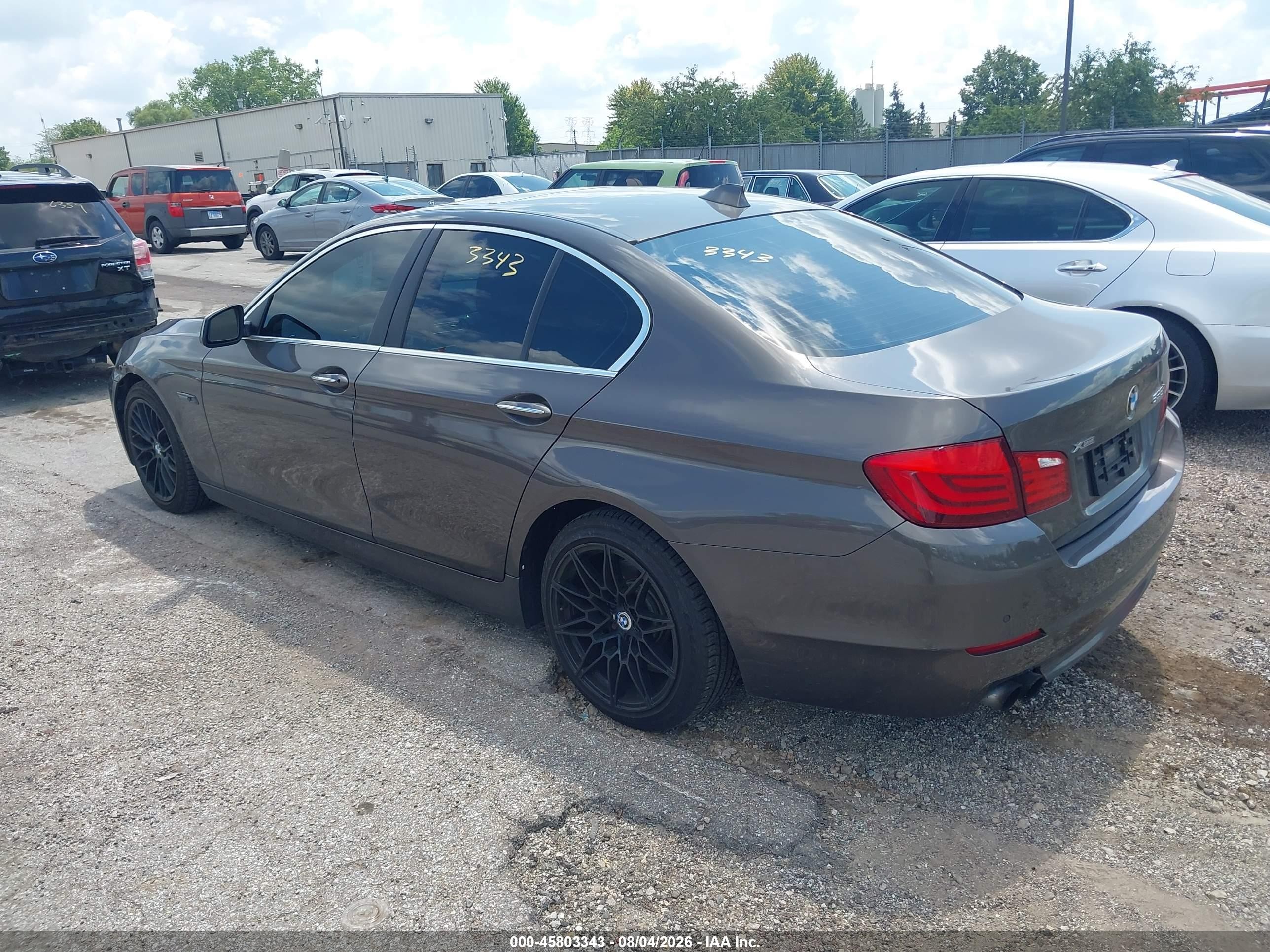 2013 Bmw 528i Xdrive Gray vin: WBAXH5C51DD111499