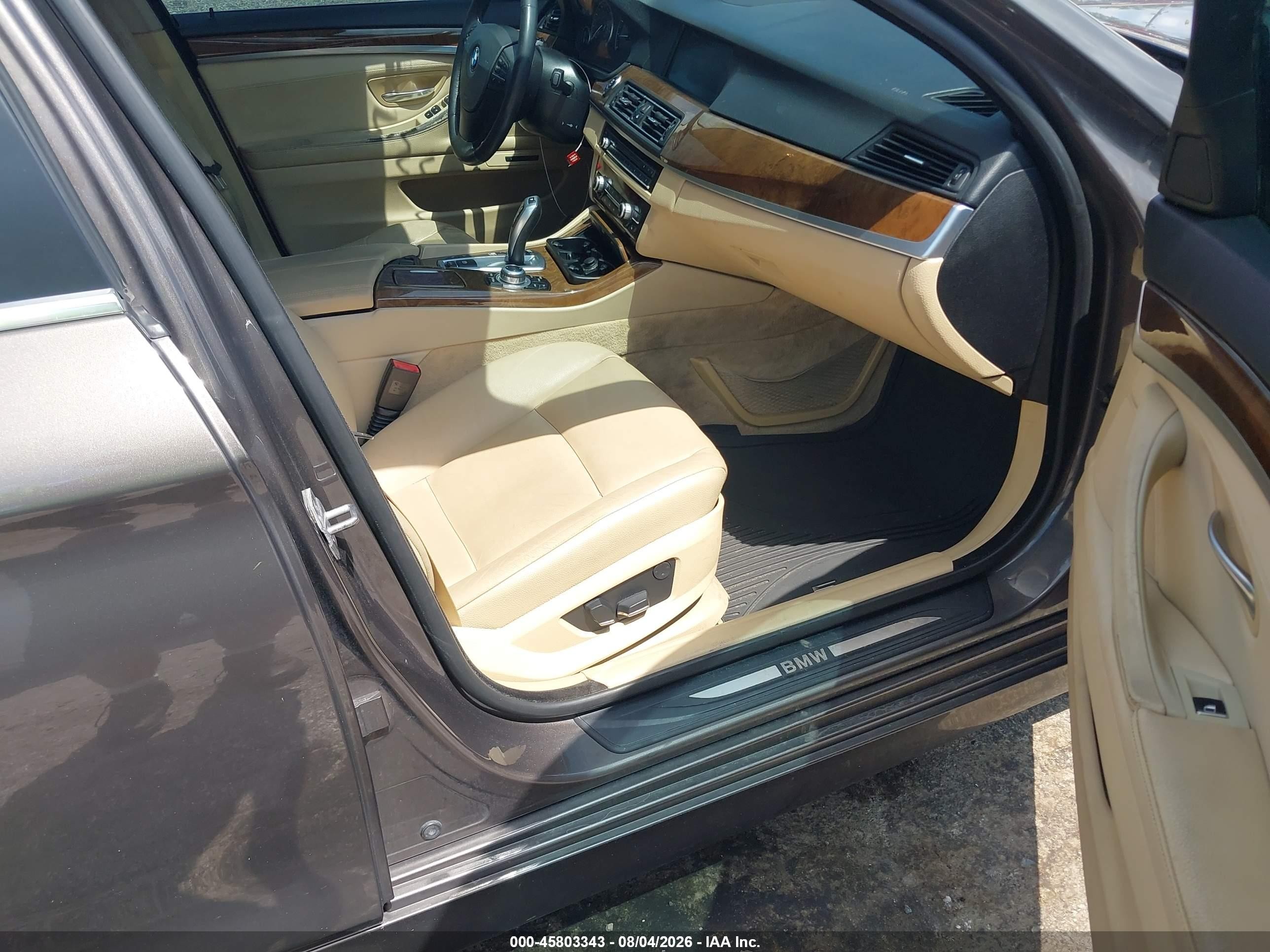 2013 Bmw 528i Xdrive Gray vin: WBAXH5C51DD111499