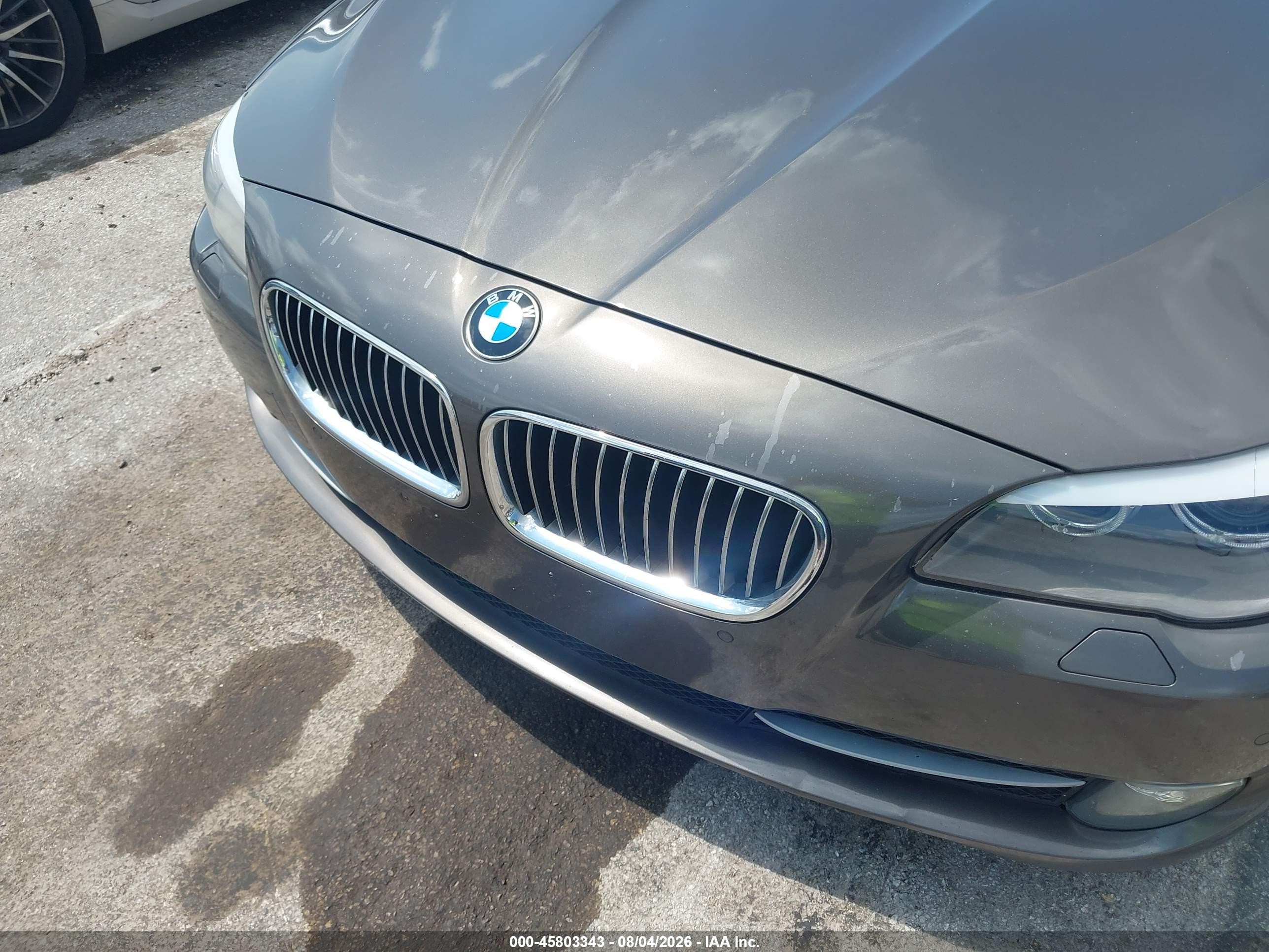 2013 Bmw 528i Xdrive Gray vin: WBAXH5C51DD111499