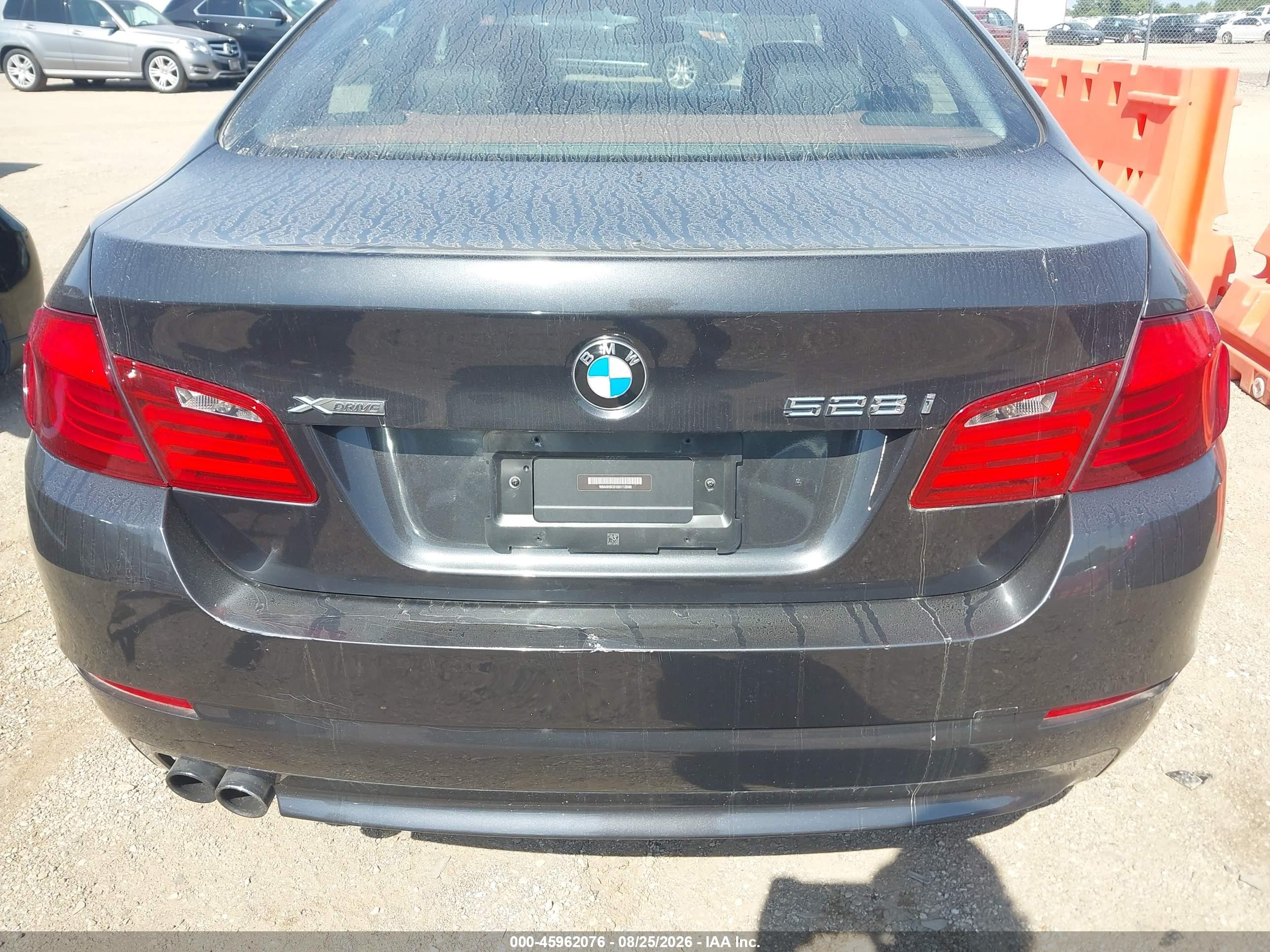 2013 Bmw 528i Xdrive Черный vin: WBAXH5C51DD112040