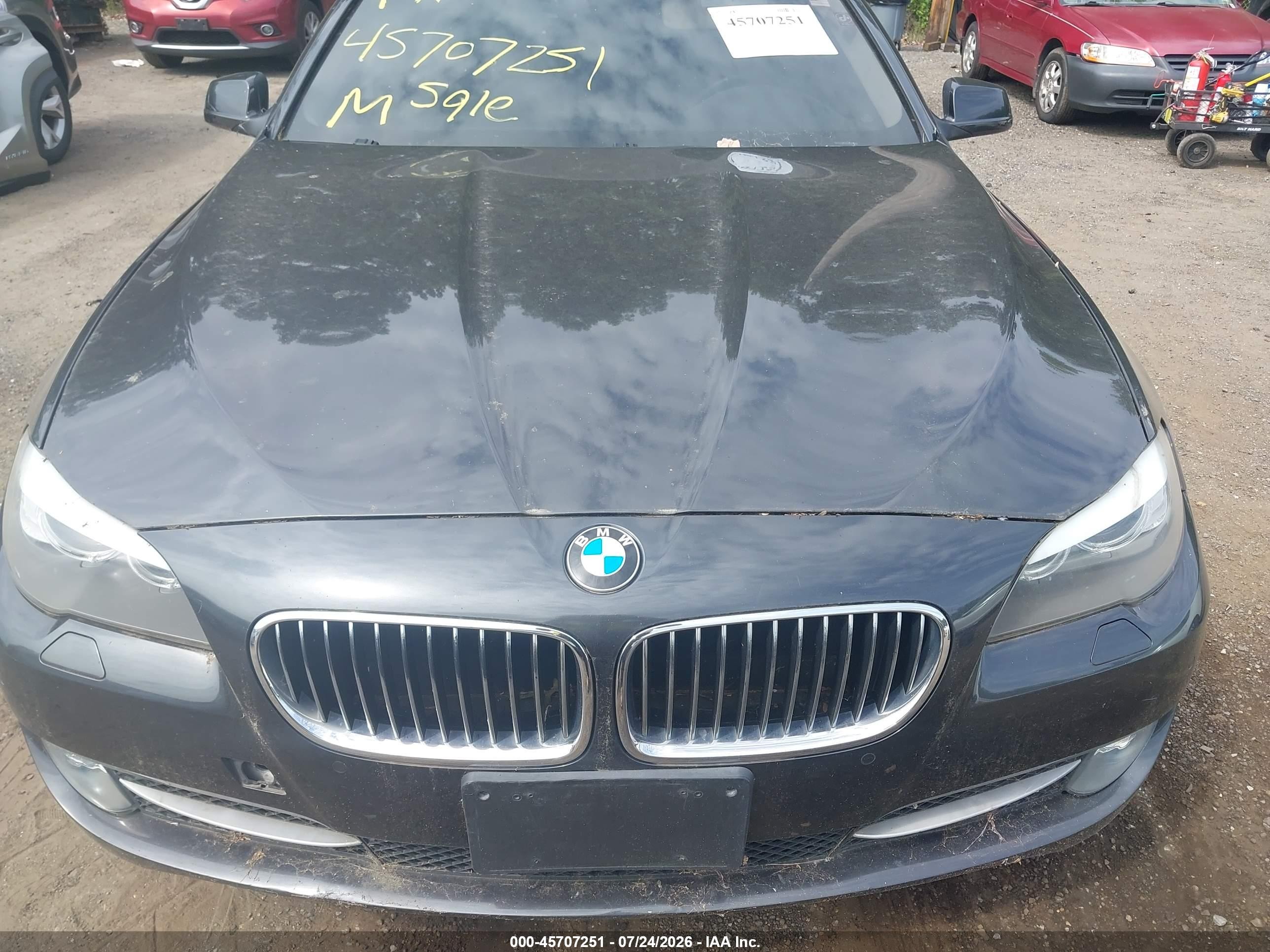 2012 Bmw 528i Xdrive Black vin: WBAXH5C52CDW11508
