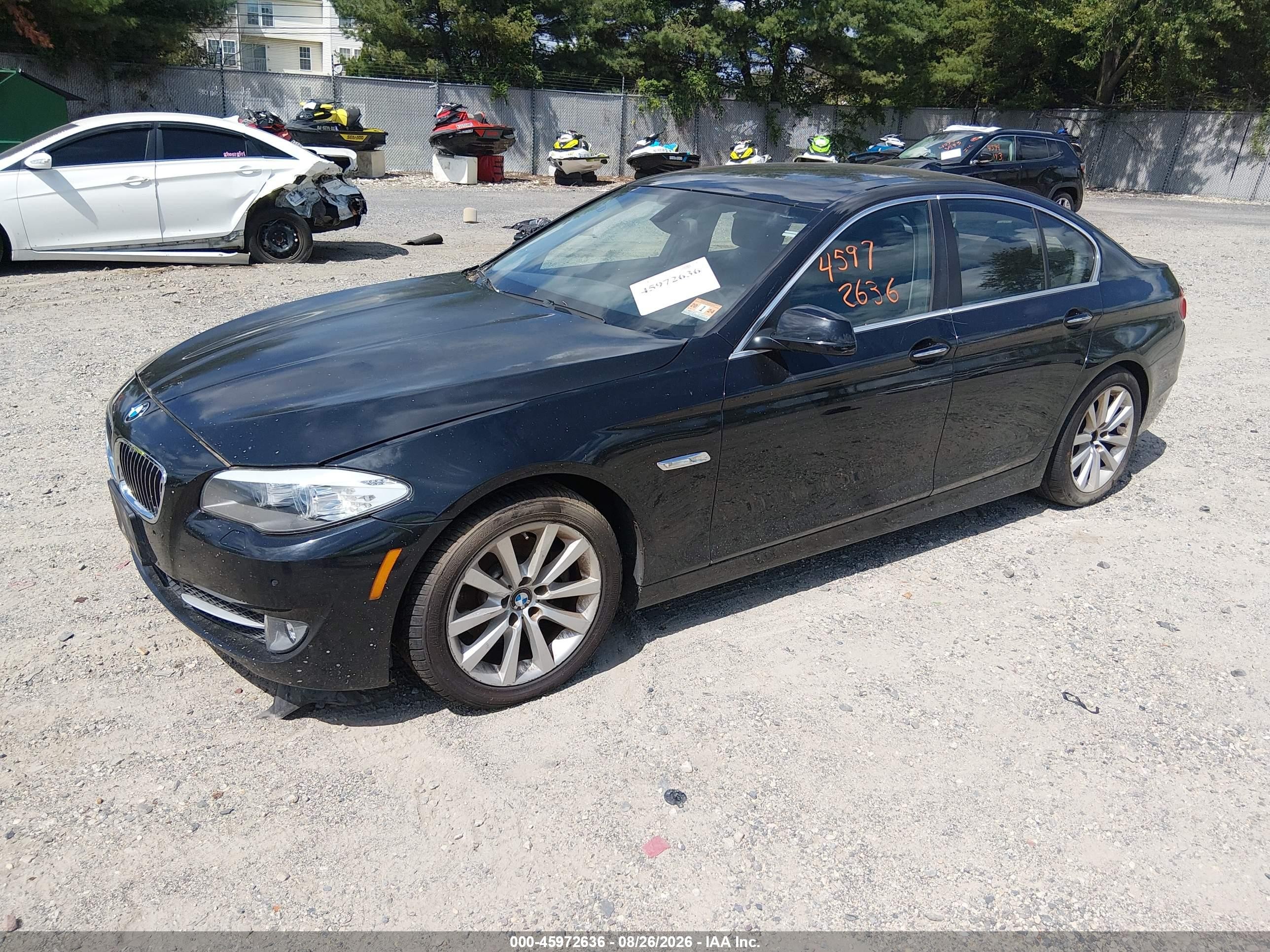 2013 Bmw 528i Xdrive Black vin: WBAXH5C52DD107574