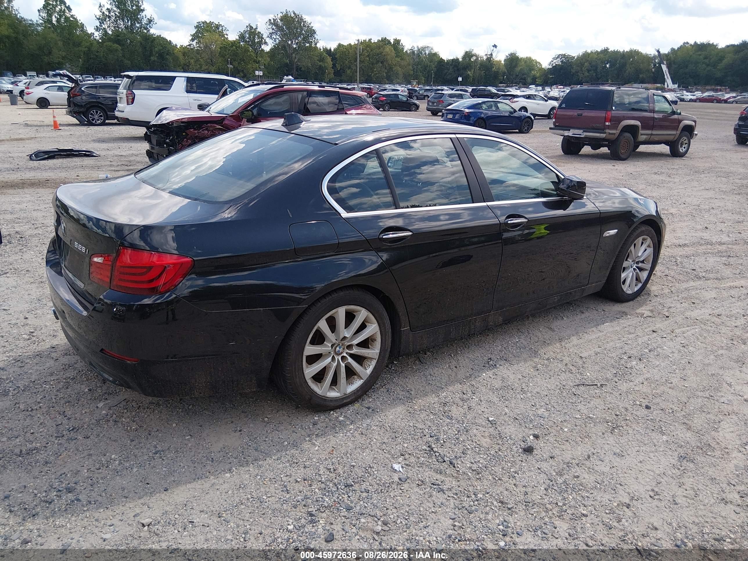 2013 Bmw 528i Xdrive Black vin: WBAXH5C52DD107574