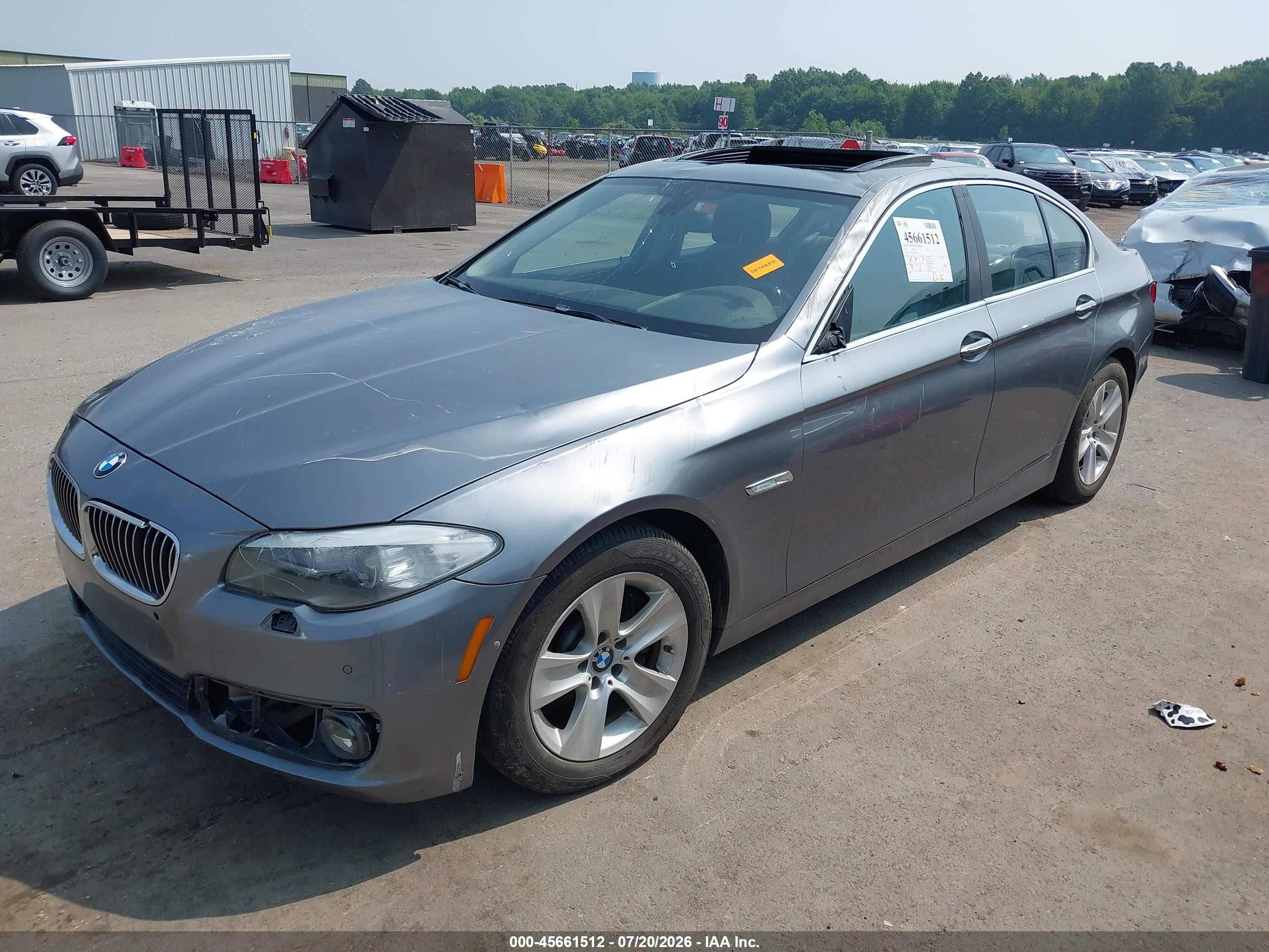 2013 Bmw 528i Xdrive Gray vin: WBAXH5C52DD112032