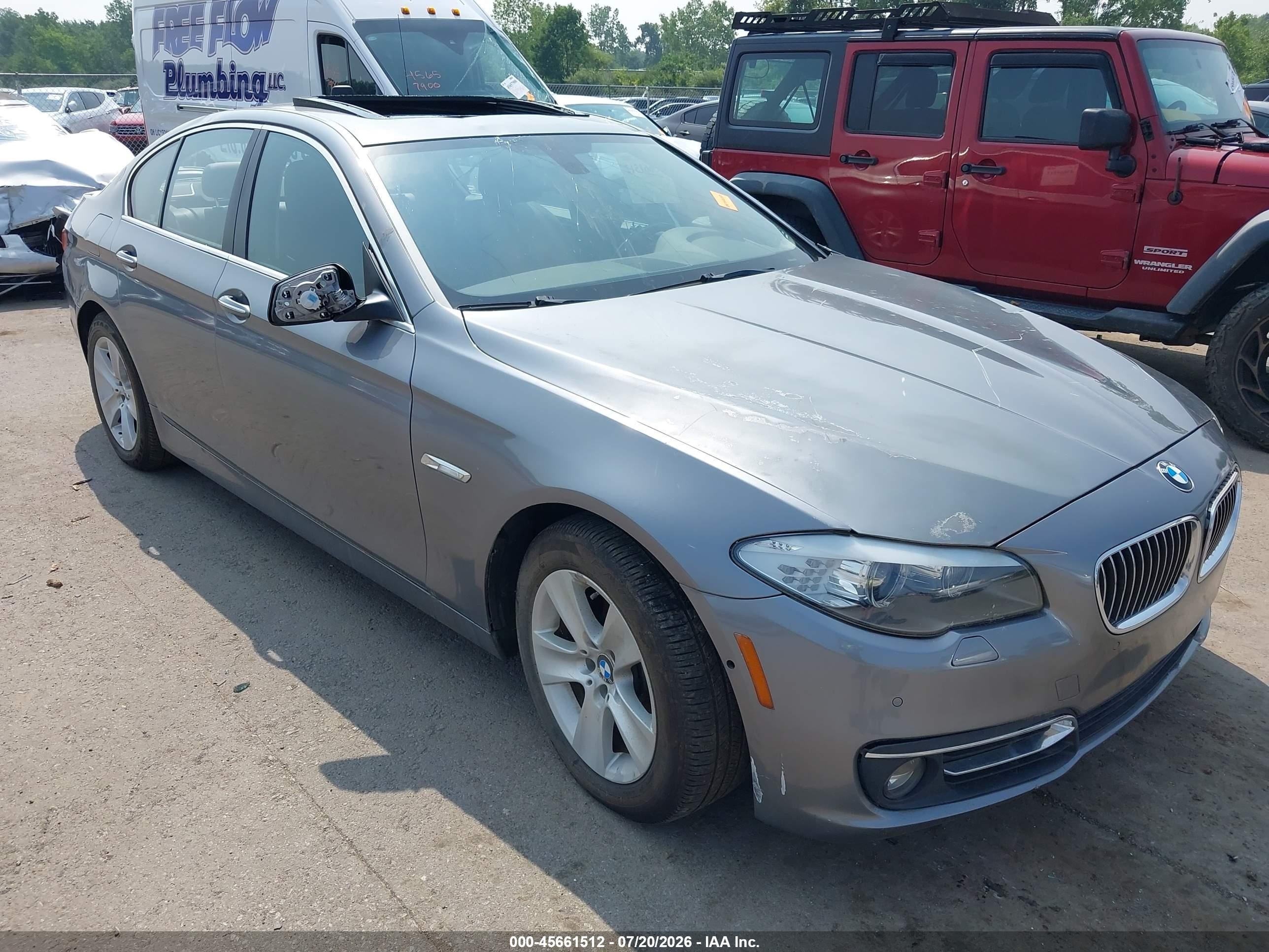 2013 Bmw 528i Xdrive Gray vin: WBAXH5C52DD112032