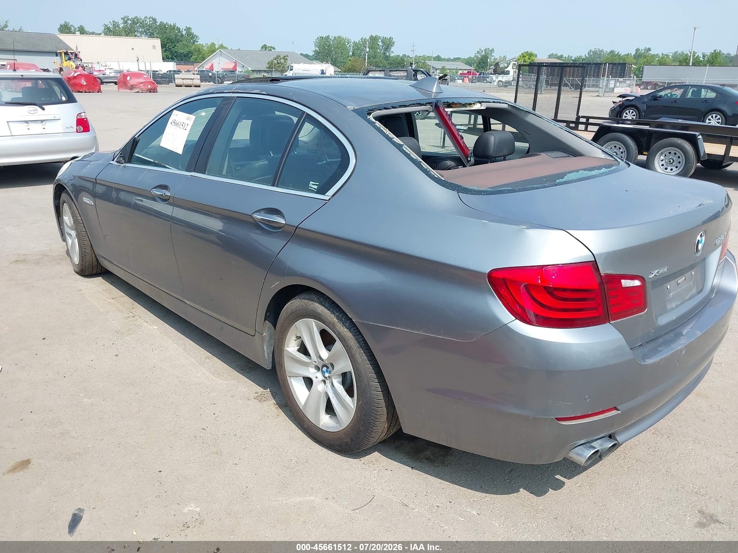 2013 Bmw 528i Xdrive Gray vin: WBAXH5C52DD112032