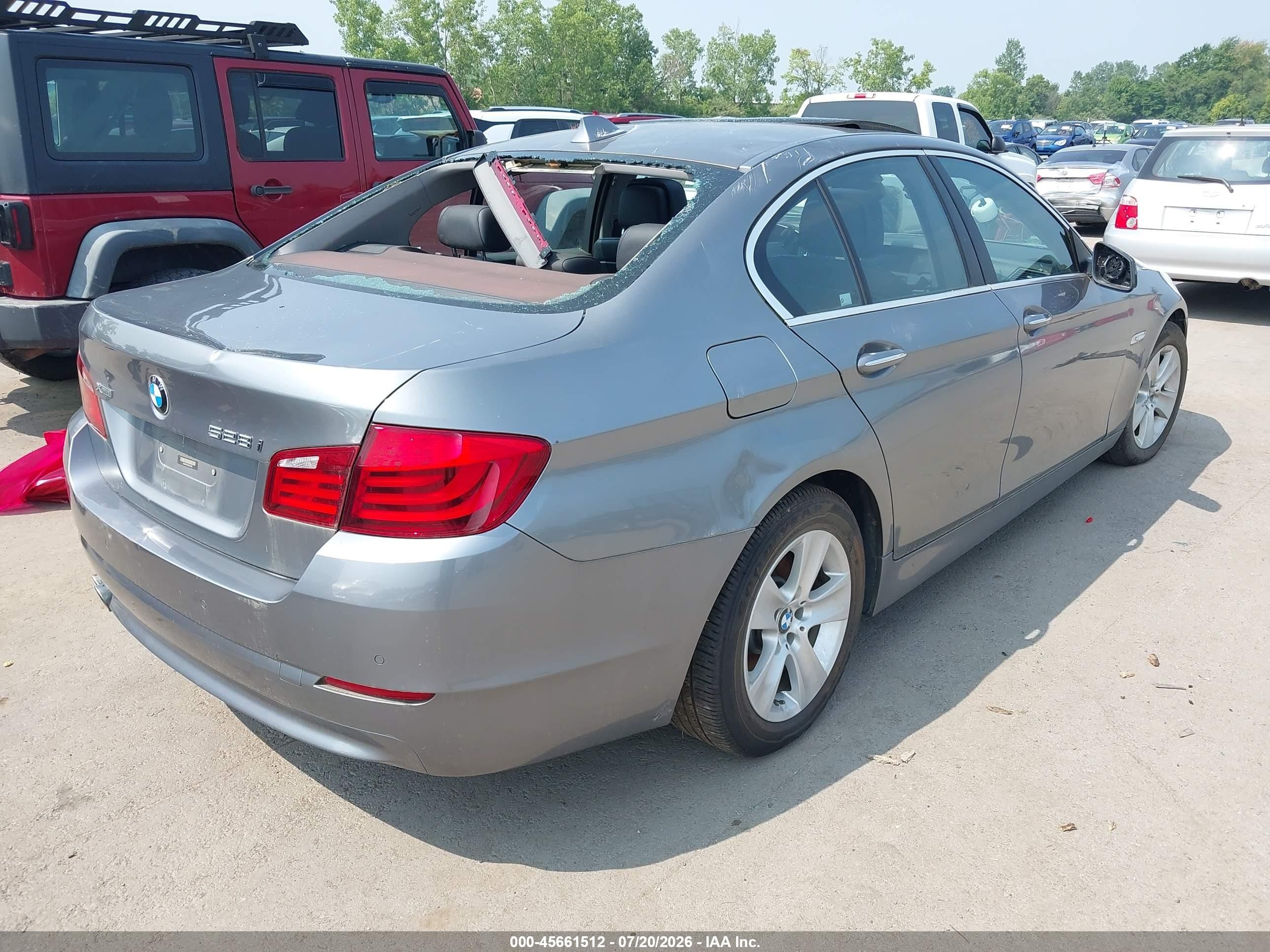 2013 Bmw 528i Xdrive Gray vin: WBAXH5C52DD112032