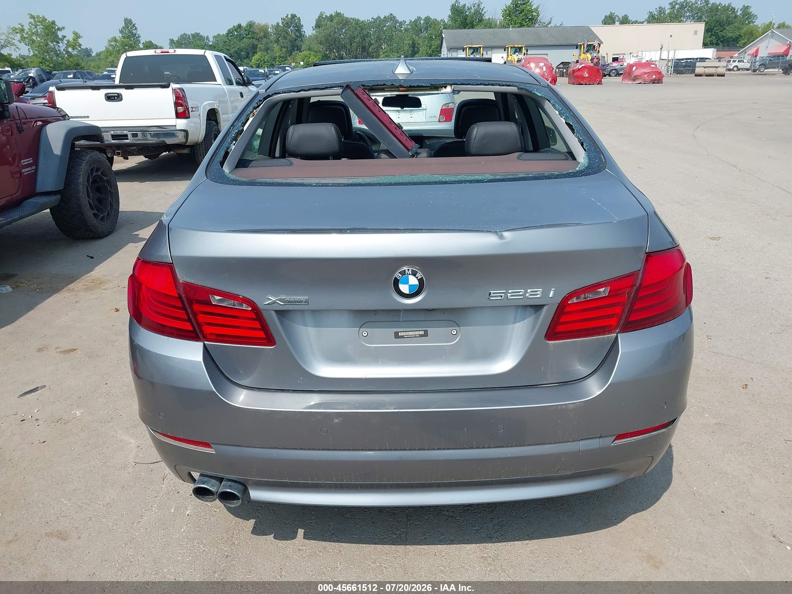 2013 Bmw 528i Xdrive Gray vin: WBAXH5C52DD112032