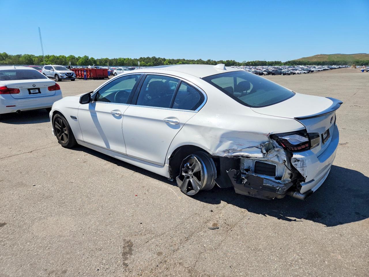 2013 Bmw 528i Белый vin: WBAXH5C53DD114761