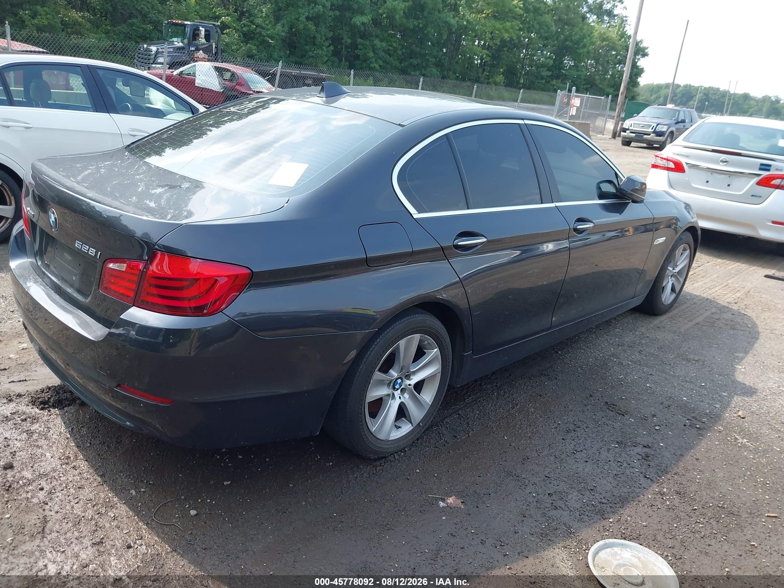 2013 Bmw 528i Xdrive Gray vin: WBAXH5C53DD115408
