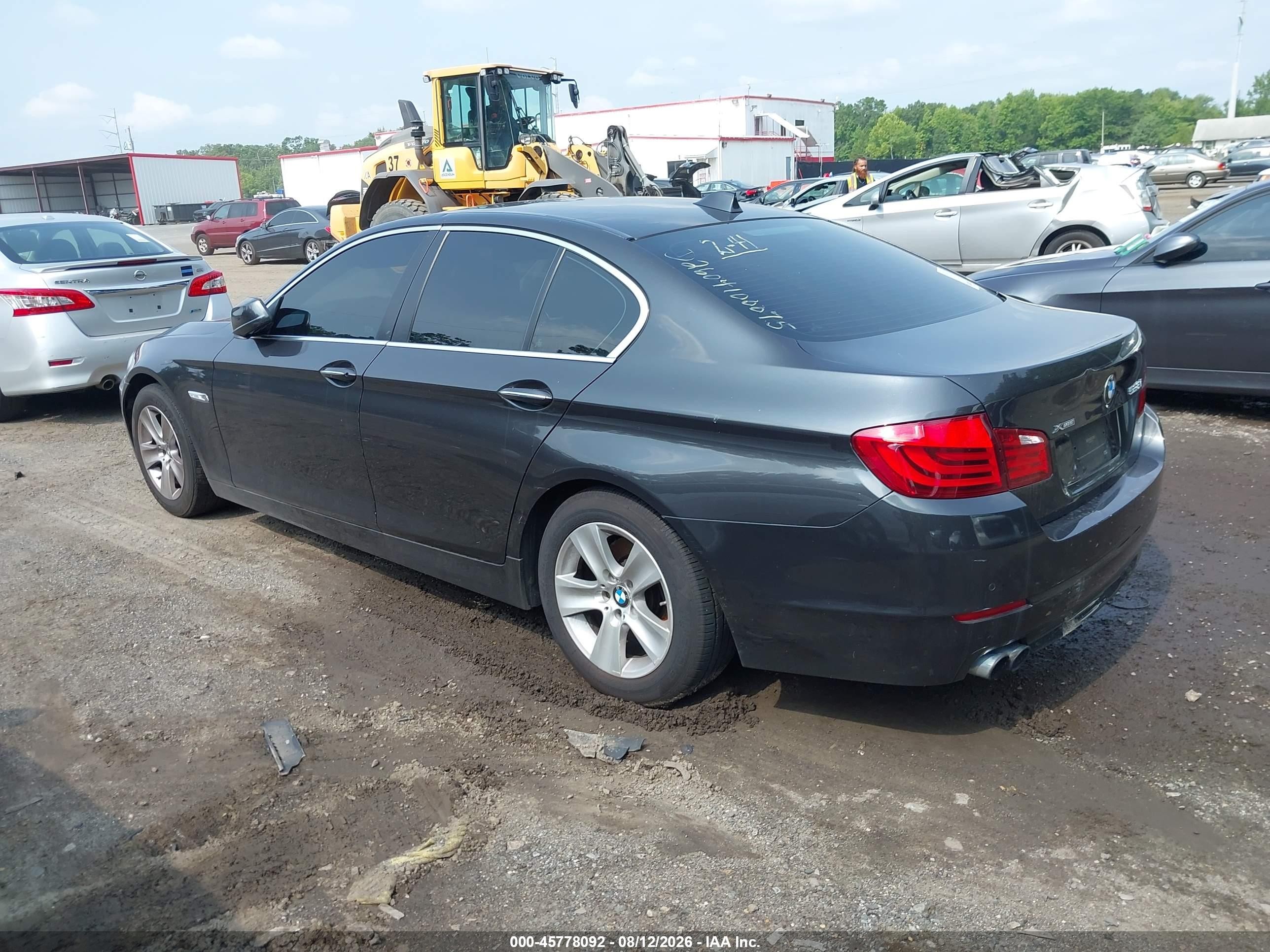 2013 Bmw 528i Xdrive Gray vin: WBAXH5C53DD115408