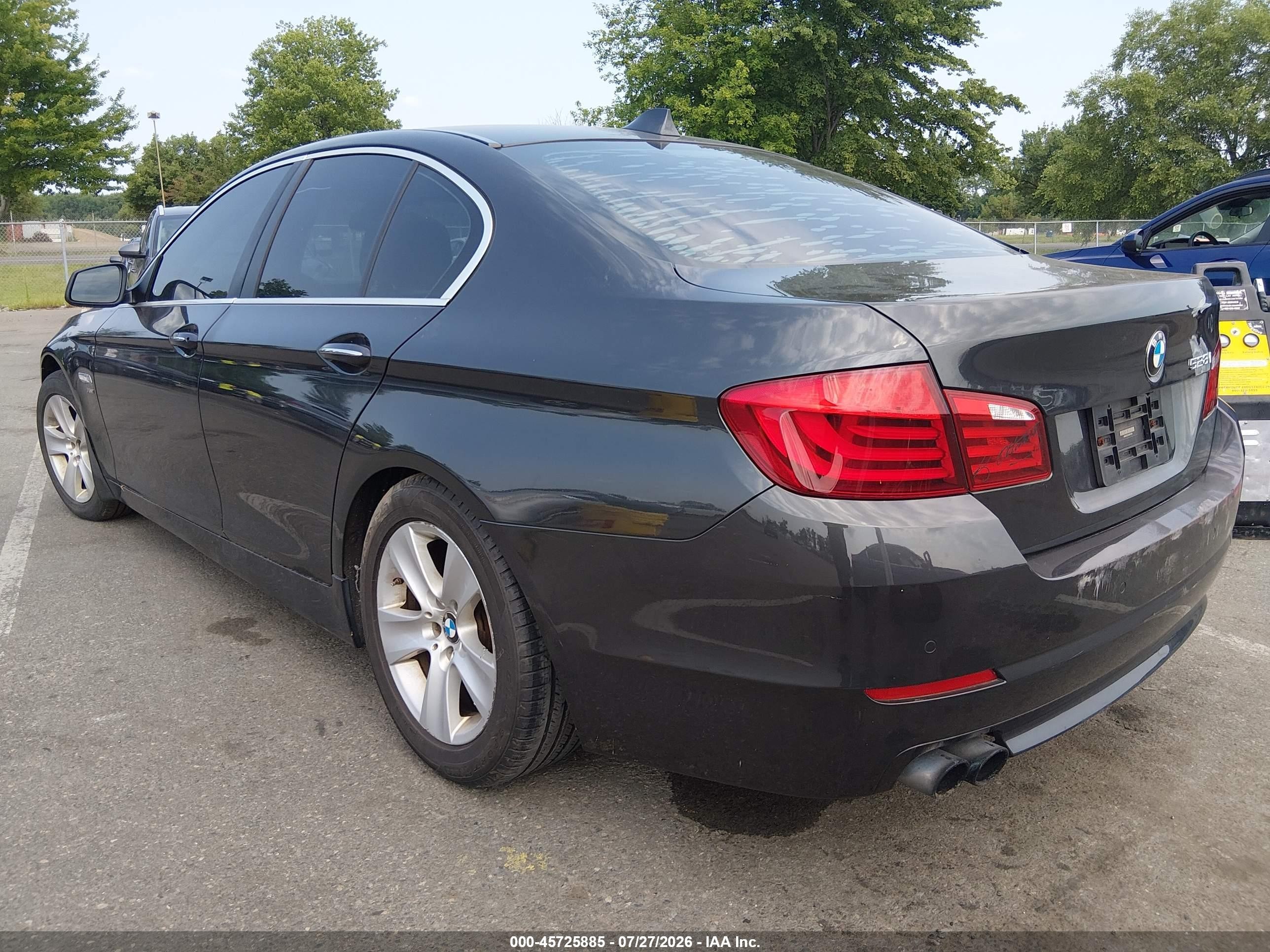 2012 Bmw 528i Xdrive Black vin: WBAXH5C54CDW07556