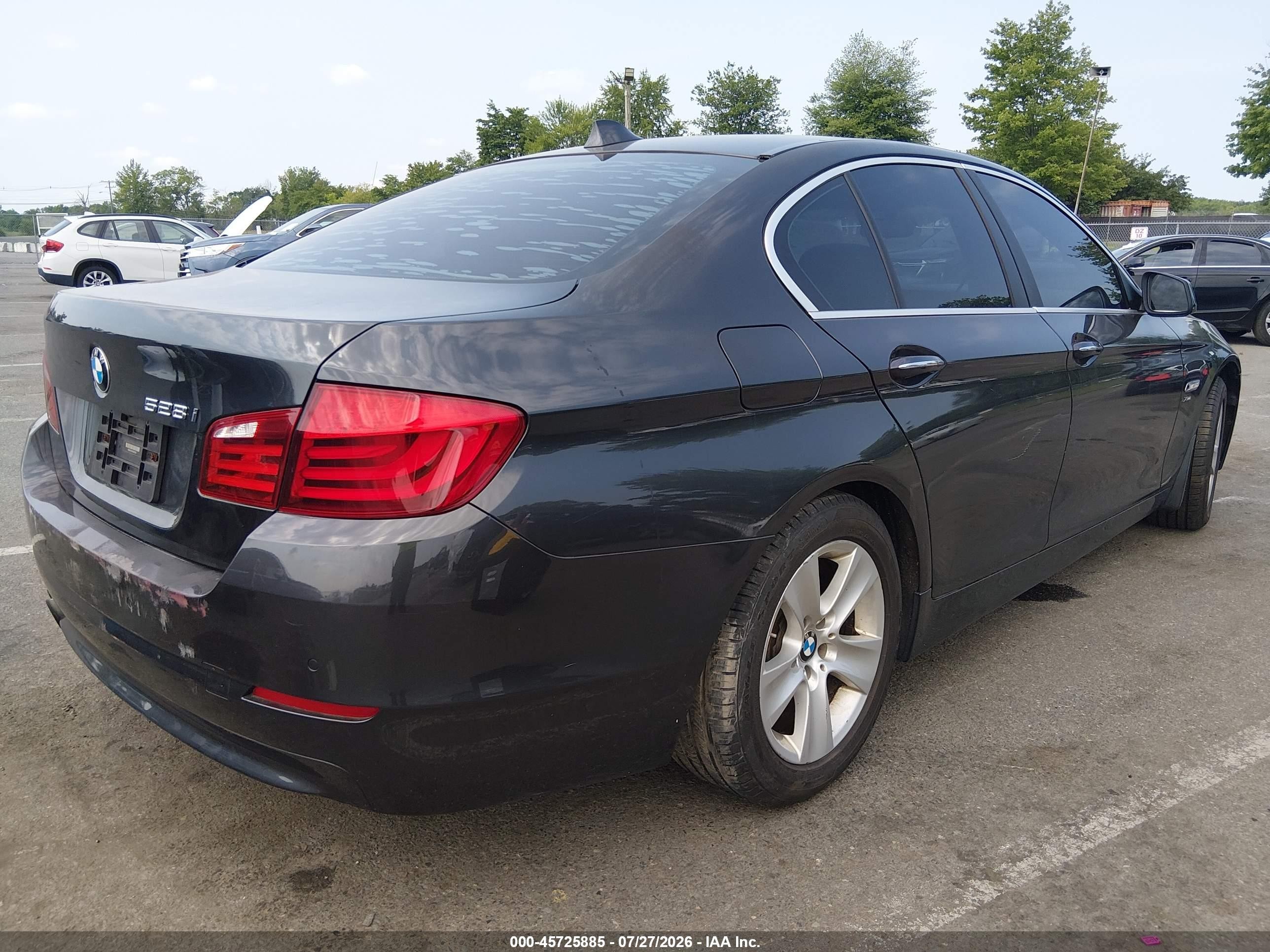 2012 Bmw 528i Xdrive Black vin: WBAXH5C54CDW07556