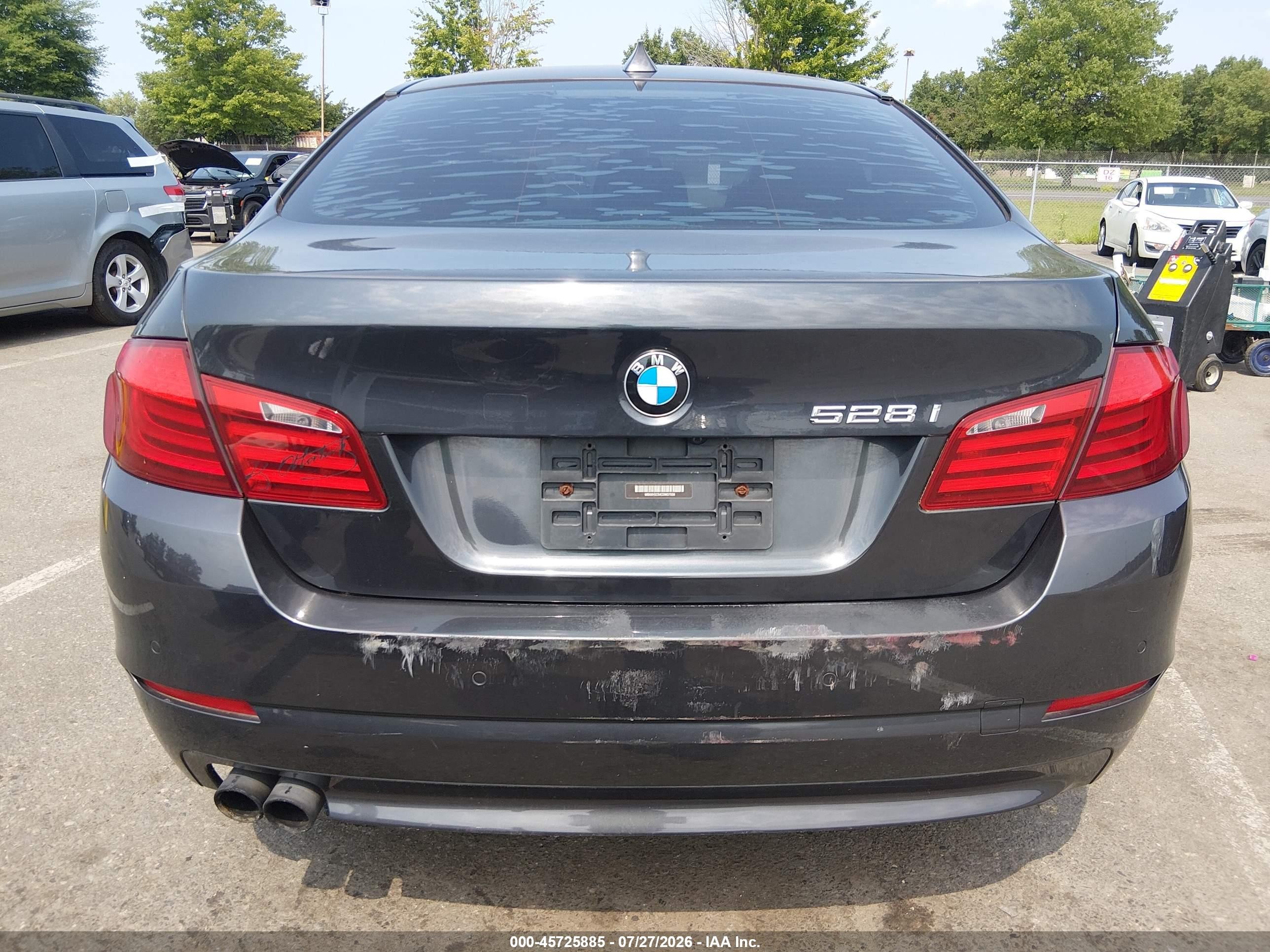 2012 Bmw 528i Xdrive Black vin: WBAXH5C54CDW07556