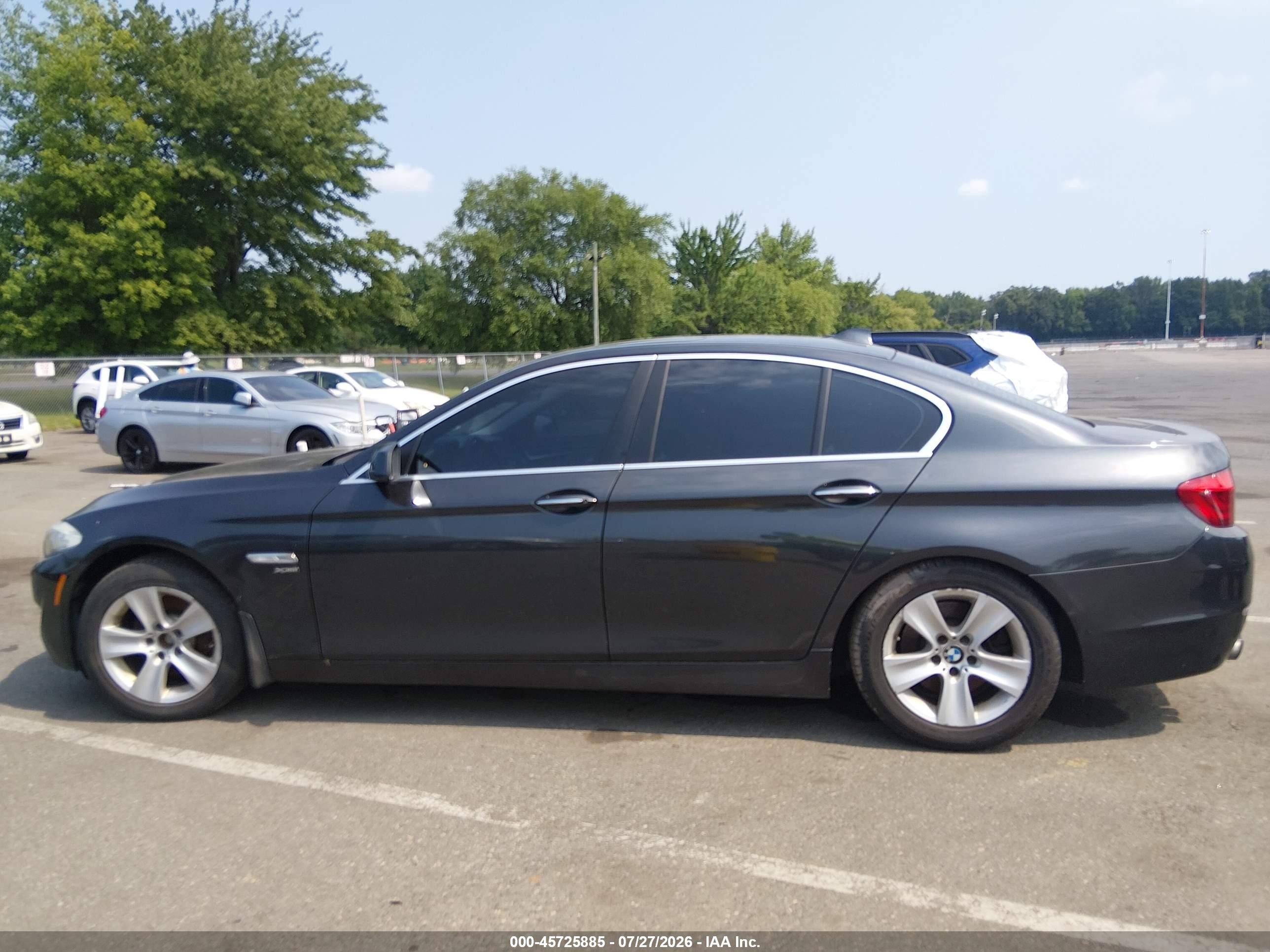 2012 Bmw 528i Xdrive Black vin: WBAXH5C54CDW07556