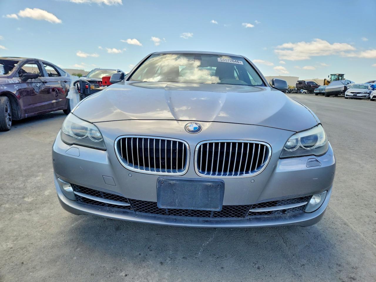 2012 Bmw 528 Xi Silver vin: WBAXH5C54CDW08156