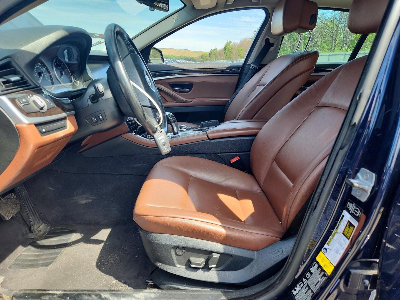 2013 Bmw 528 Blue vin: WBAXH5C54DD109603