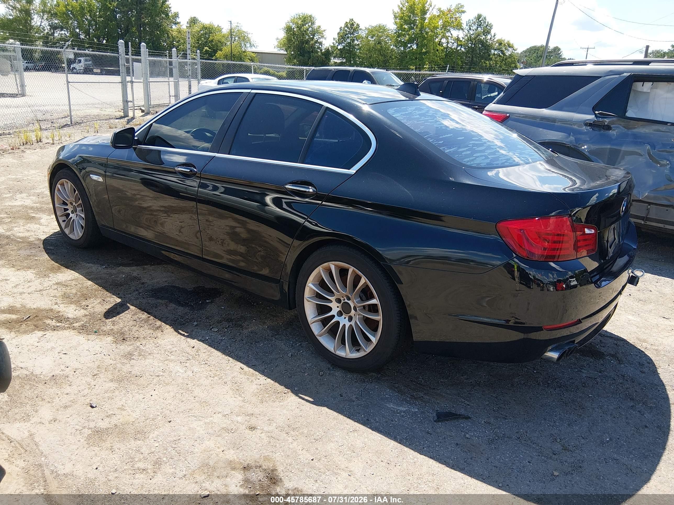 2013 Bmw 528i Xdrive Black vin: WBAXH5C55DD114910