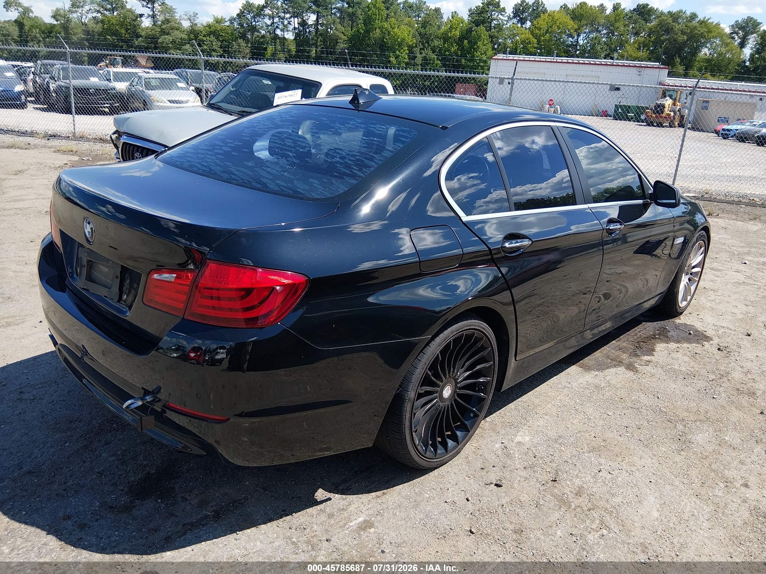 2013 Bmw 528i Xdrive Black vin: WBAXH5C55DD114910
