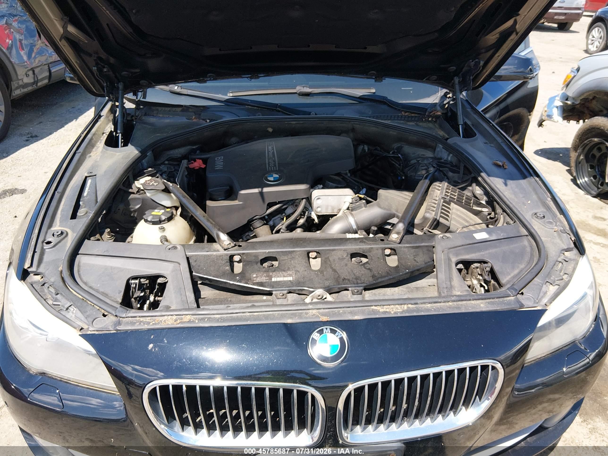 2013 Bmw 528i Xdrive Black vin: WBAXH5C55DD114910