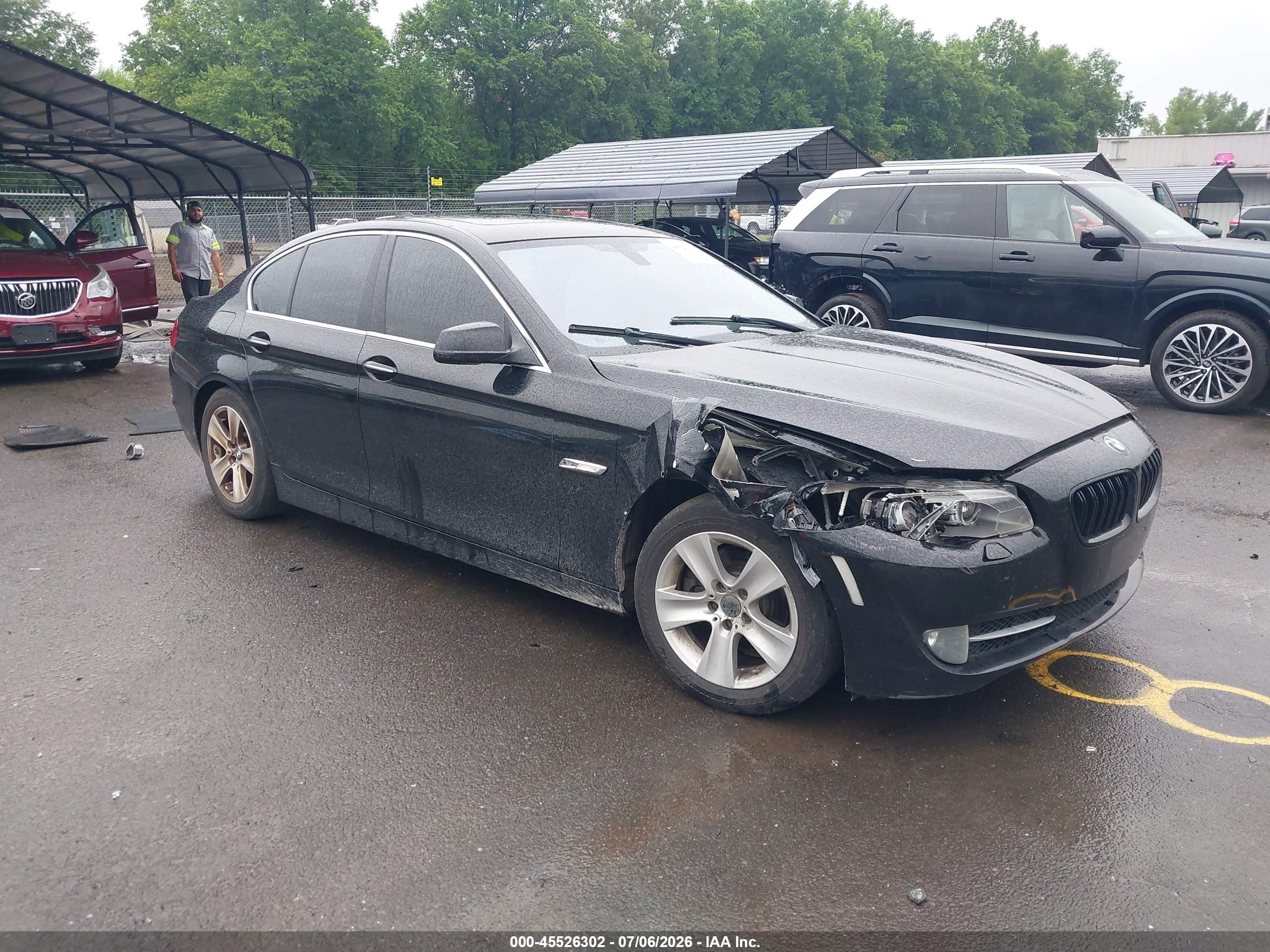 2013 Bmw 528i Xdrive Black vin: WBAXH5C55DDW12671