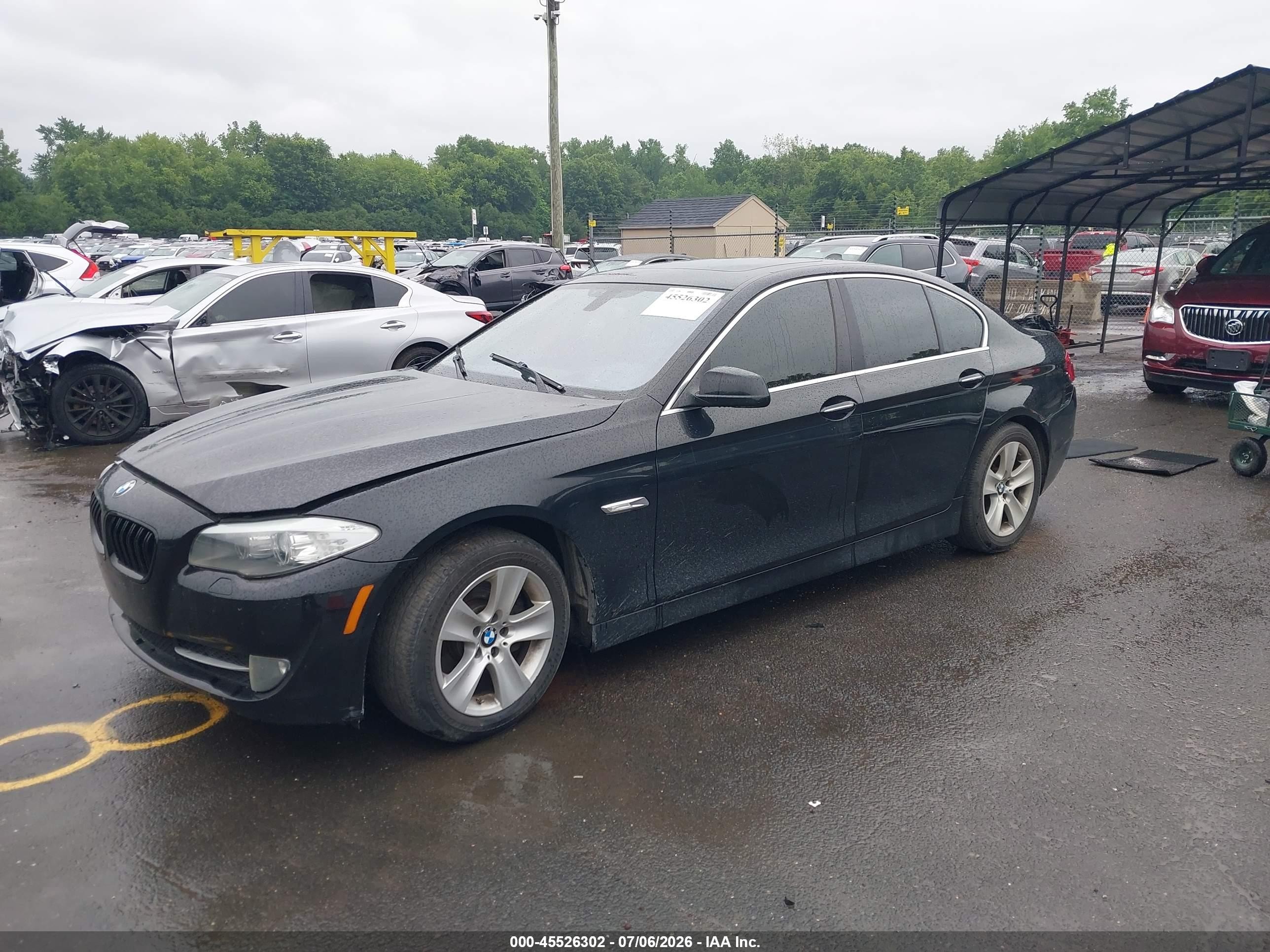 2013 Bmw 528i Xdrive Черный vin: WBAXH5C55DDW12671