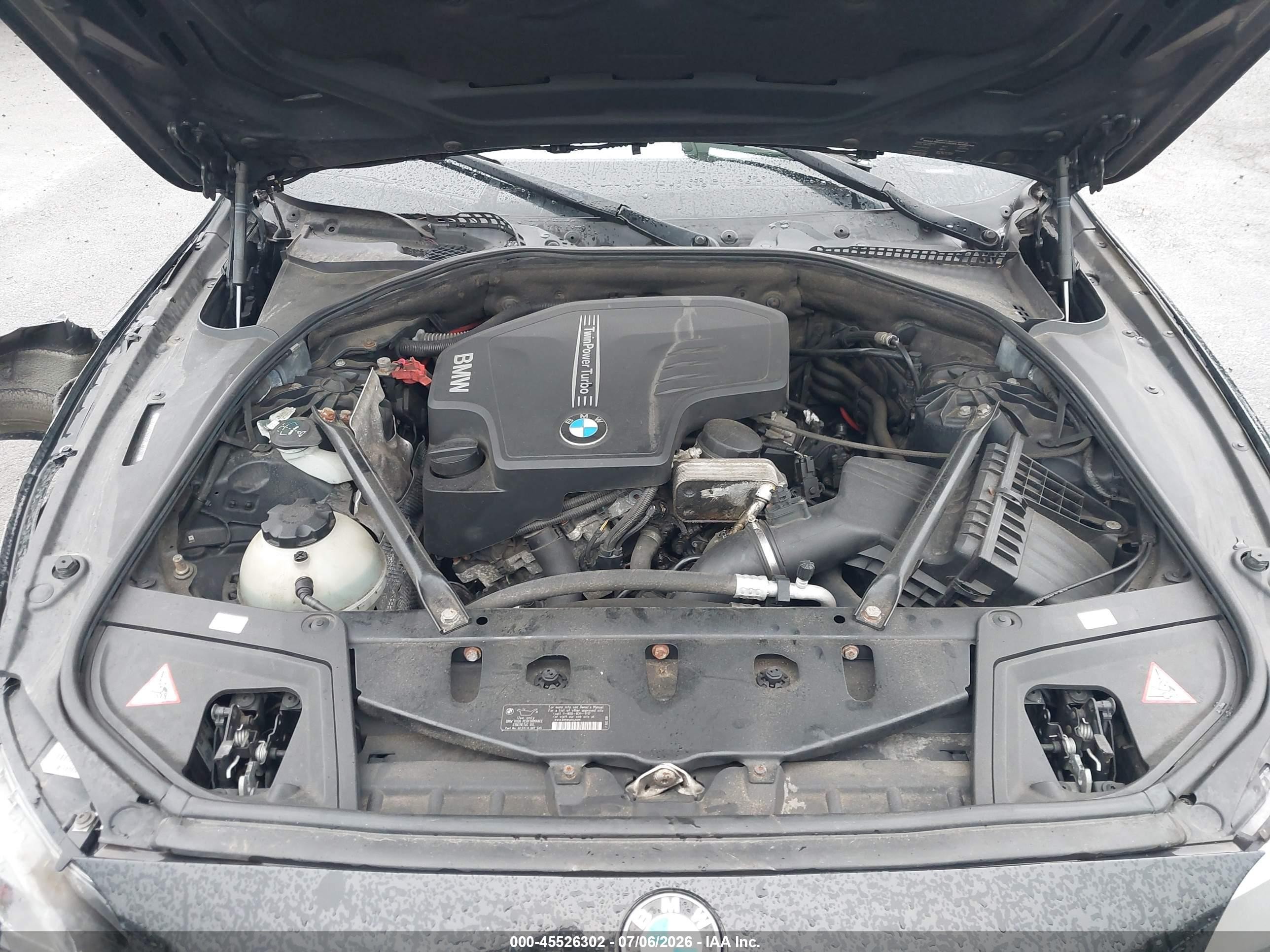 2013 Bmw 528i Xdrive Черный vin: WBAXH5C55DDW12671