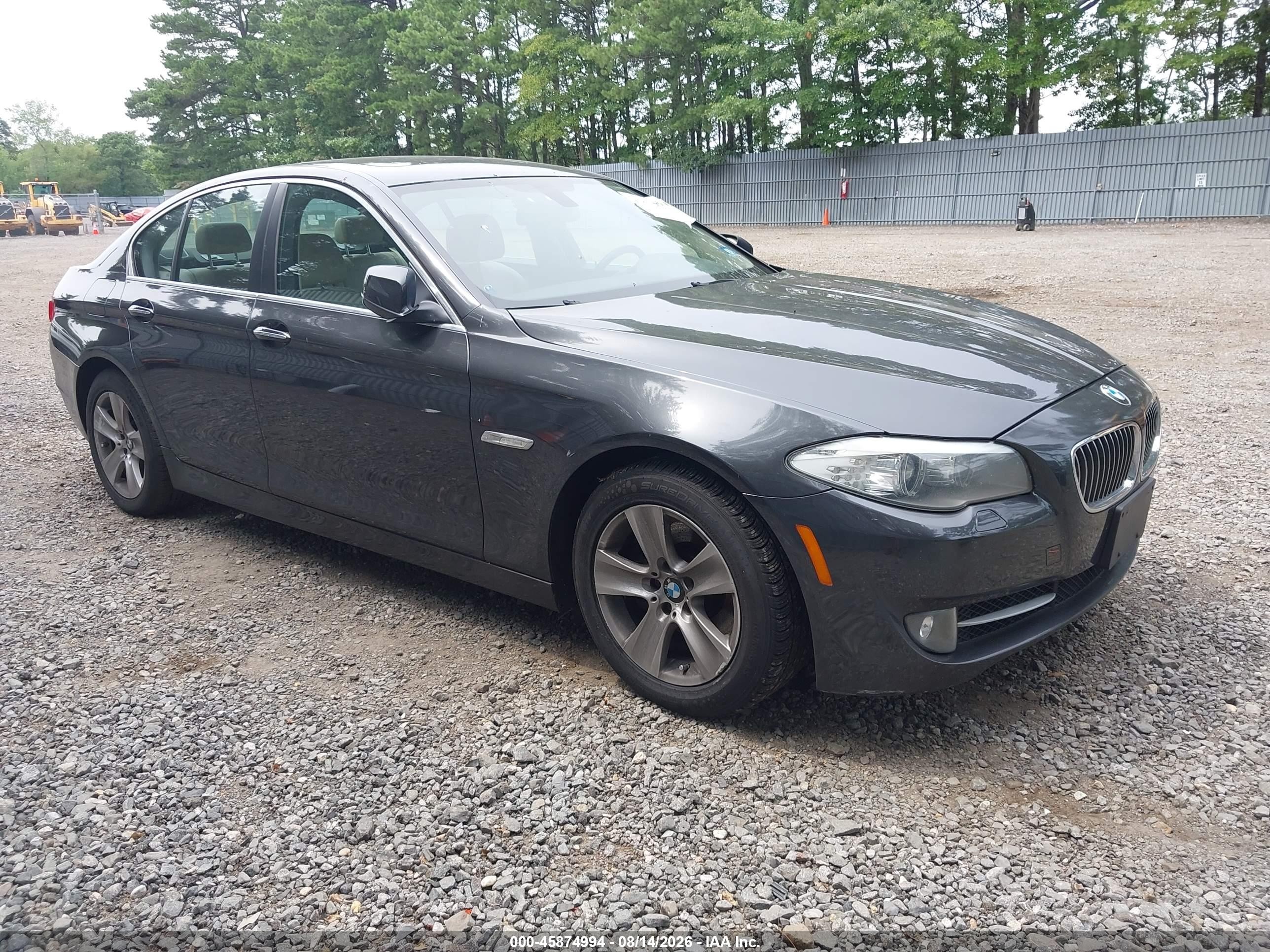 2013 Bmw 528i Xdrive Gray vin: WBAXH5C55DDW15795