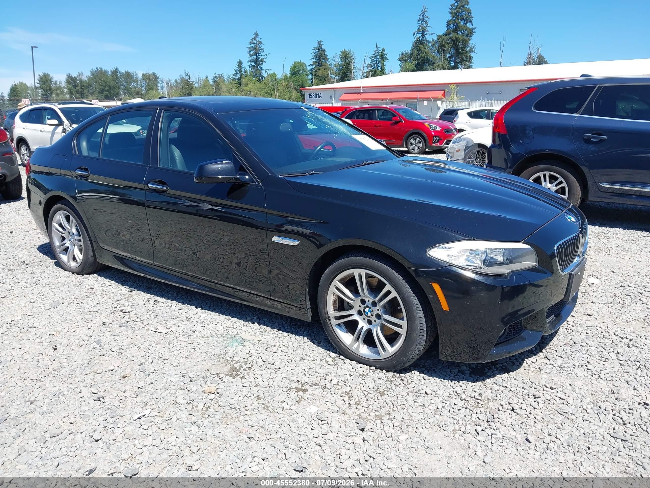 2013 Bmw 528i Xdrive Черный vin: WBAXH5C55DDW16526