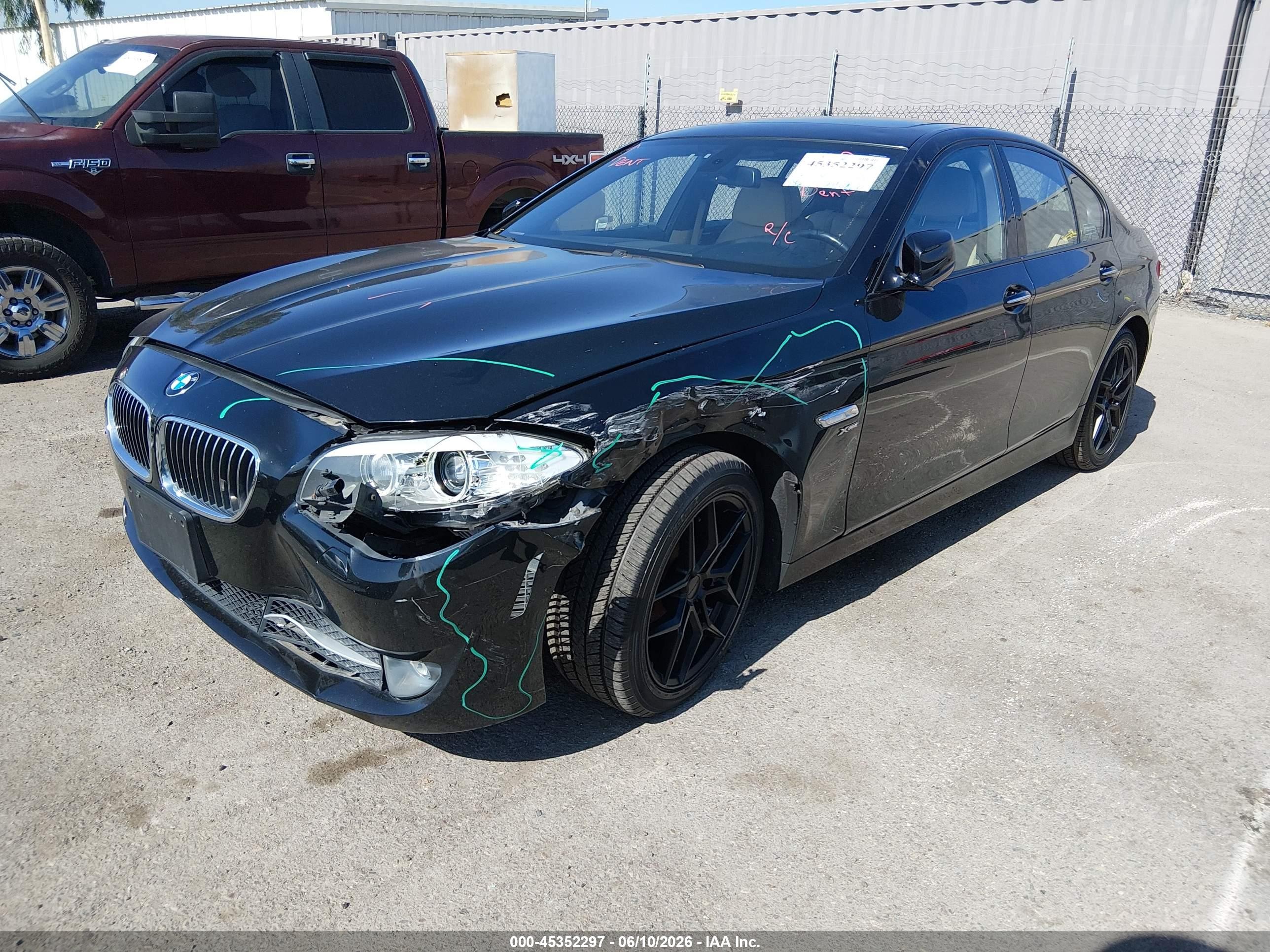 2012 Bmw 528i Xdrive Black vin: WBAXH5C56CC595142