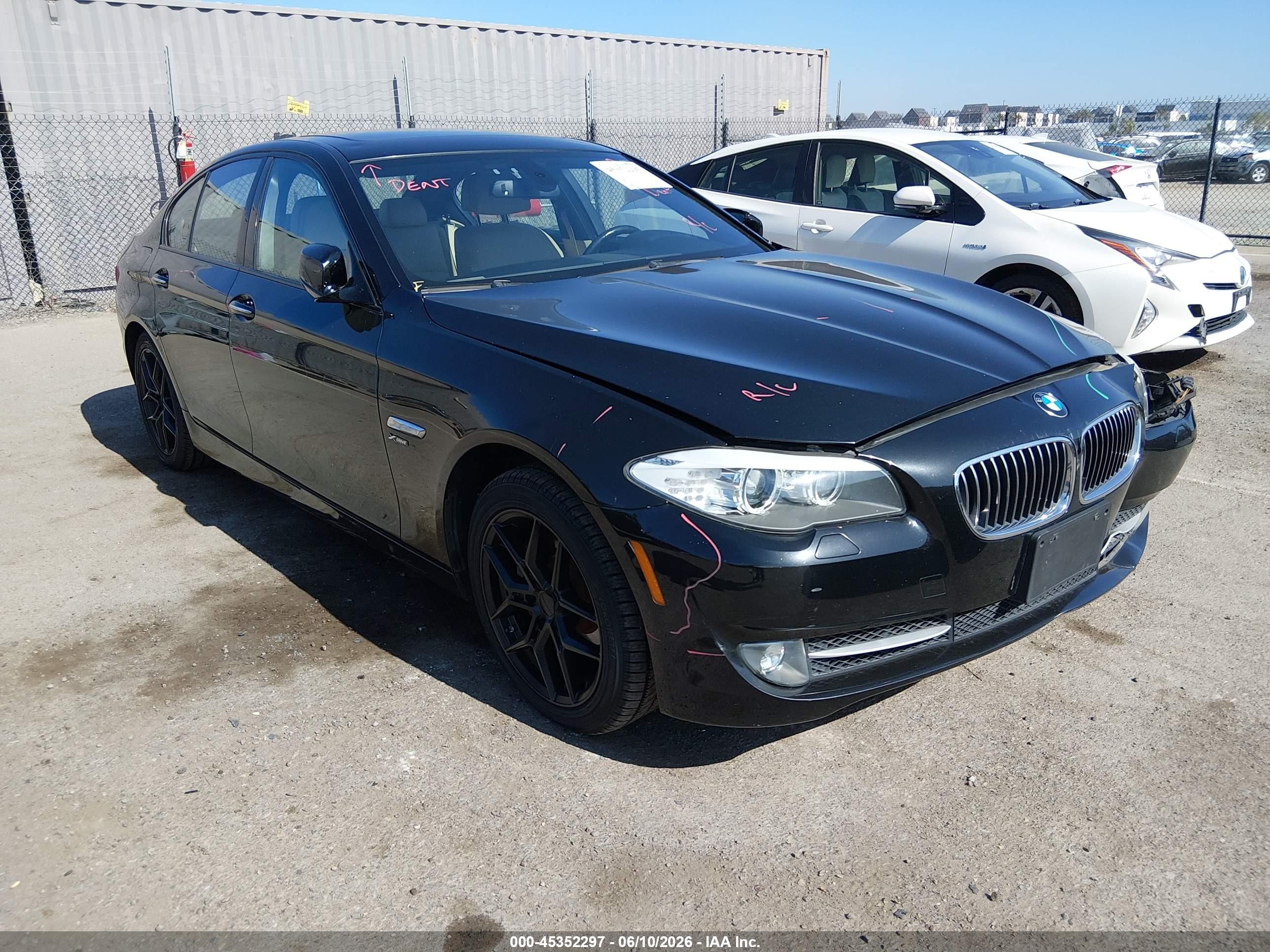 2012 Bmw 528i Xdrive Black vin: WBAXH5C56CC595142